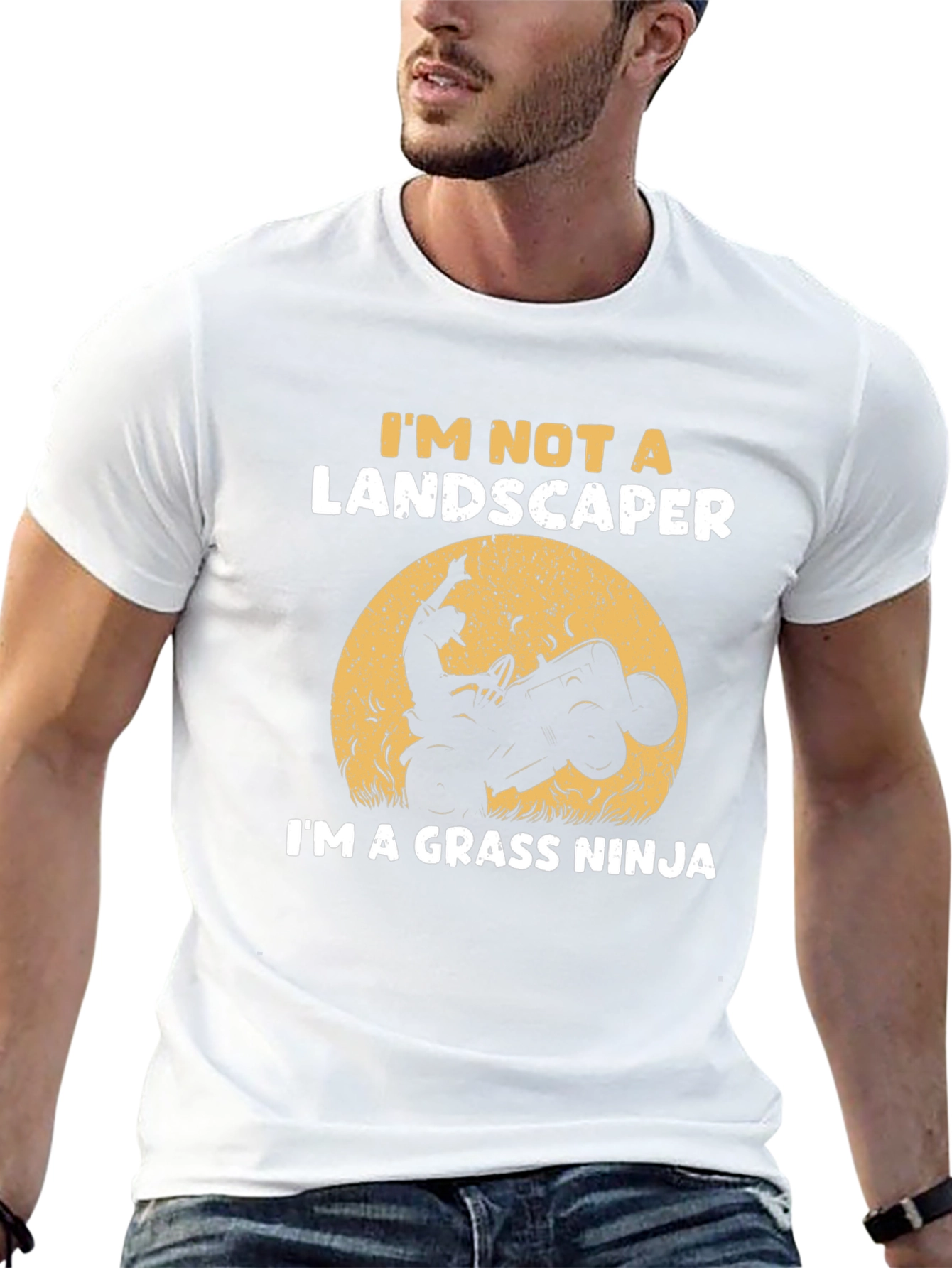Grass Ninja T-Shirt - Funny Landscaping Tee