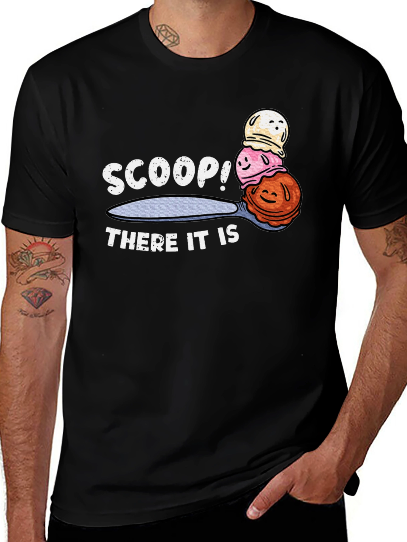 Scoop! There it is! Graphic T-Shirt