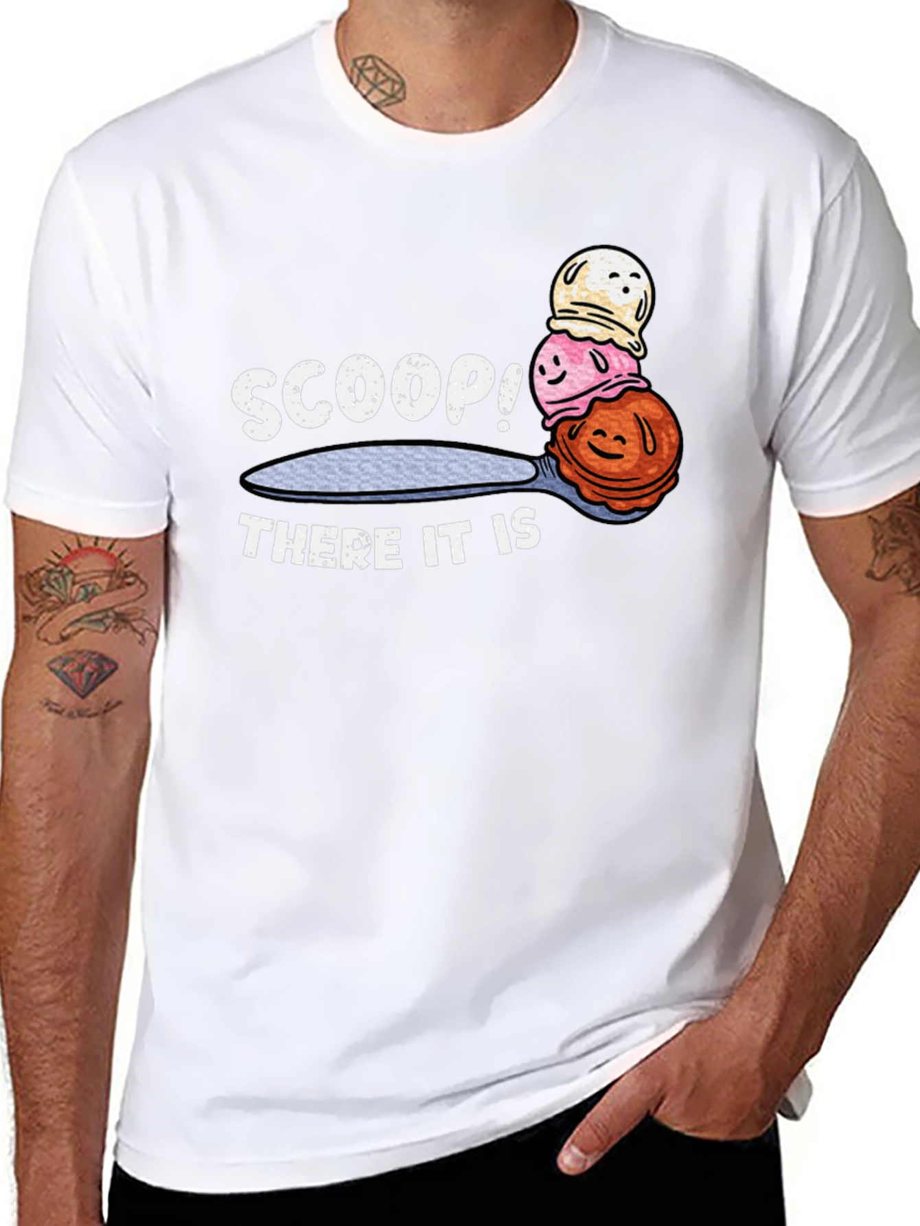Scoop! There it is! Graphic T-Shirt