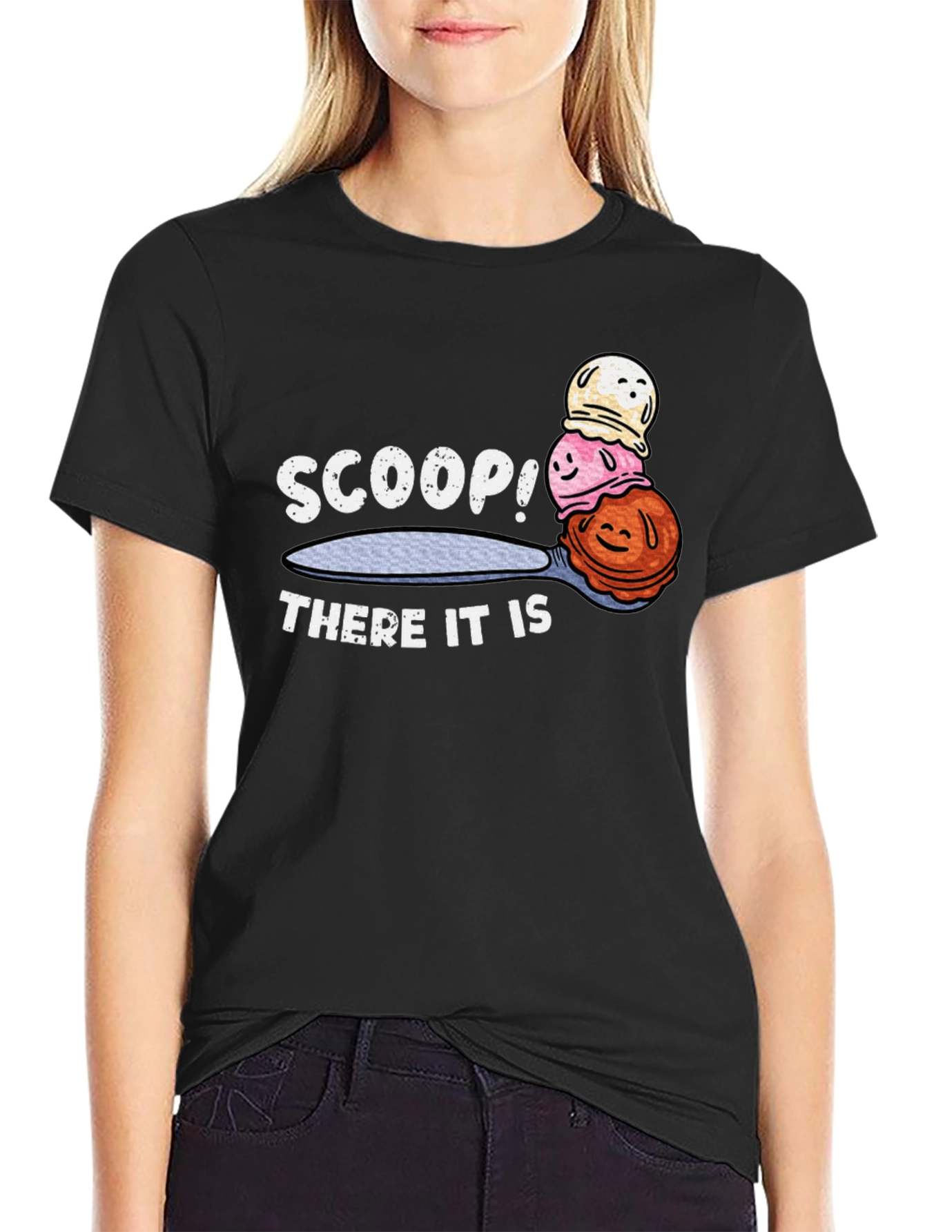 Scoop! There it is! Graphic T-Shirt