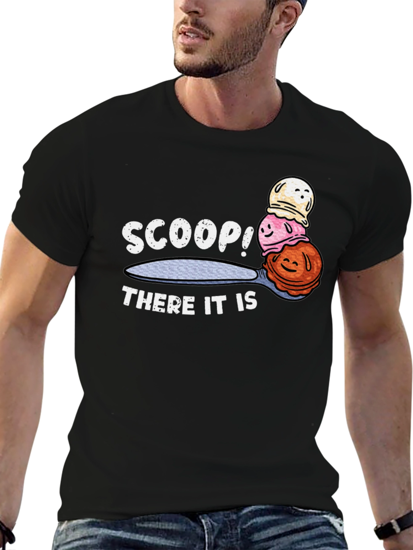 Scoop! There it is! Graphic T-Shirt