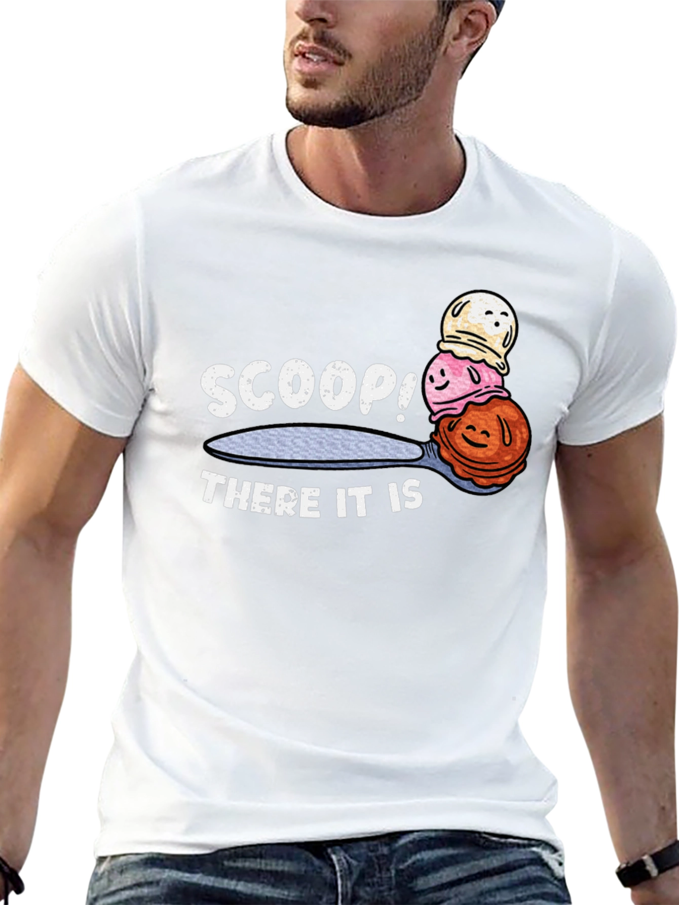 Scoop! There it is! Graphic T-Shirt