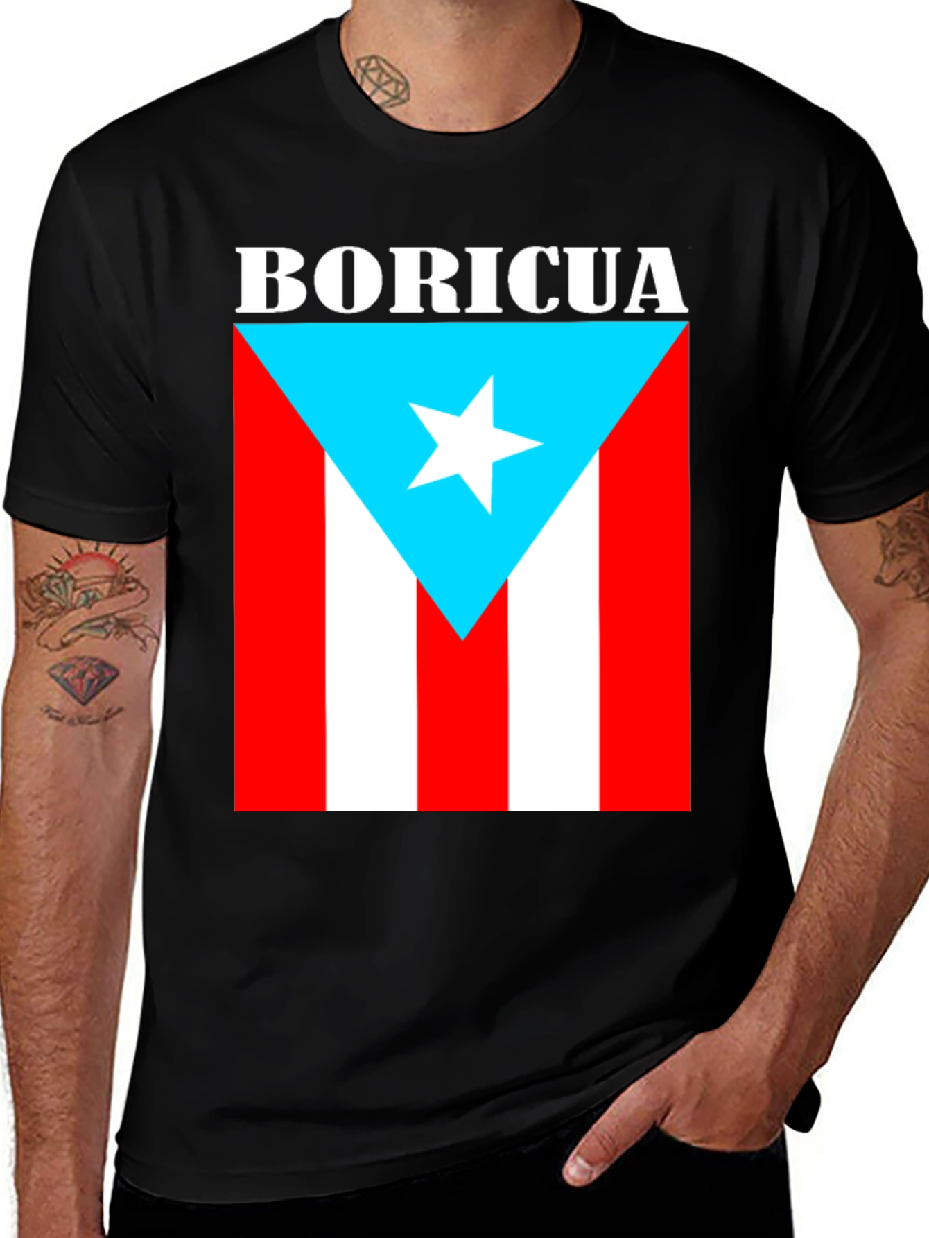 Boricua Flag T-Shirt Puerto Rico Pride
