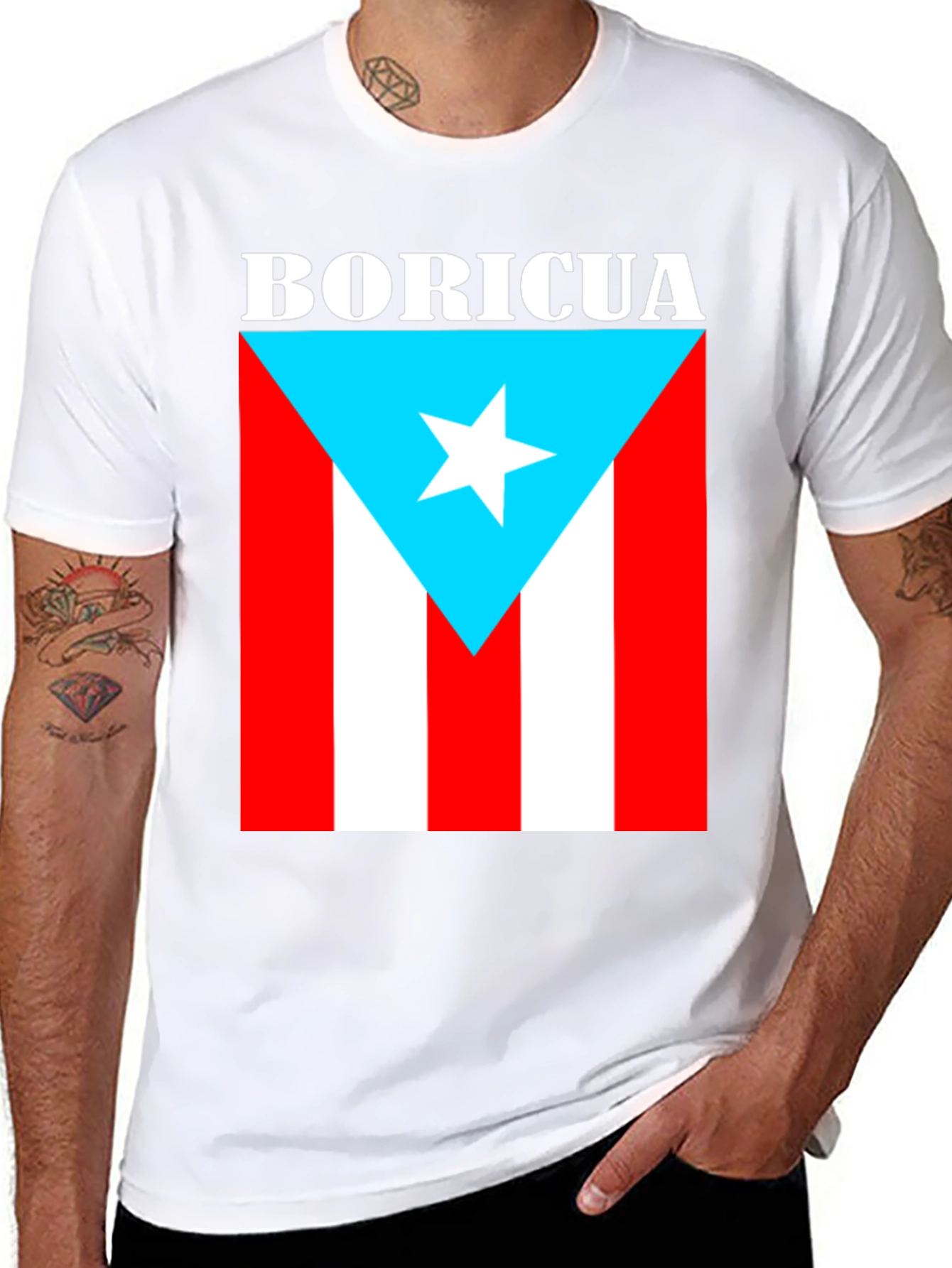 Boricua Flag T-Shirt Puerto Rico Pride