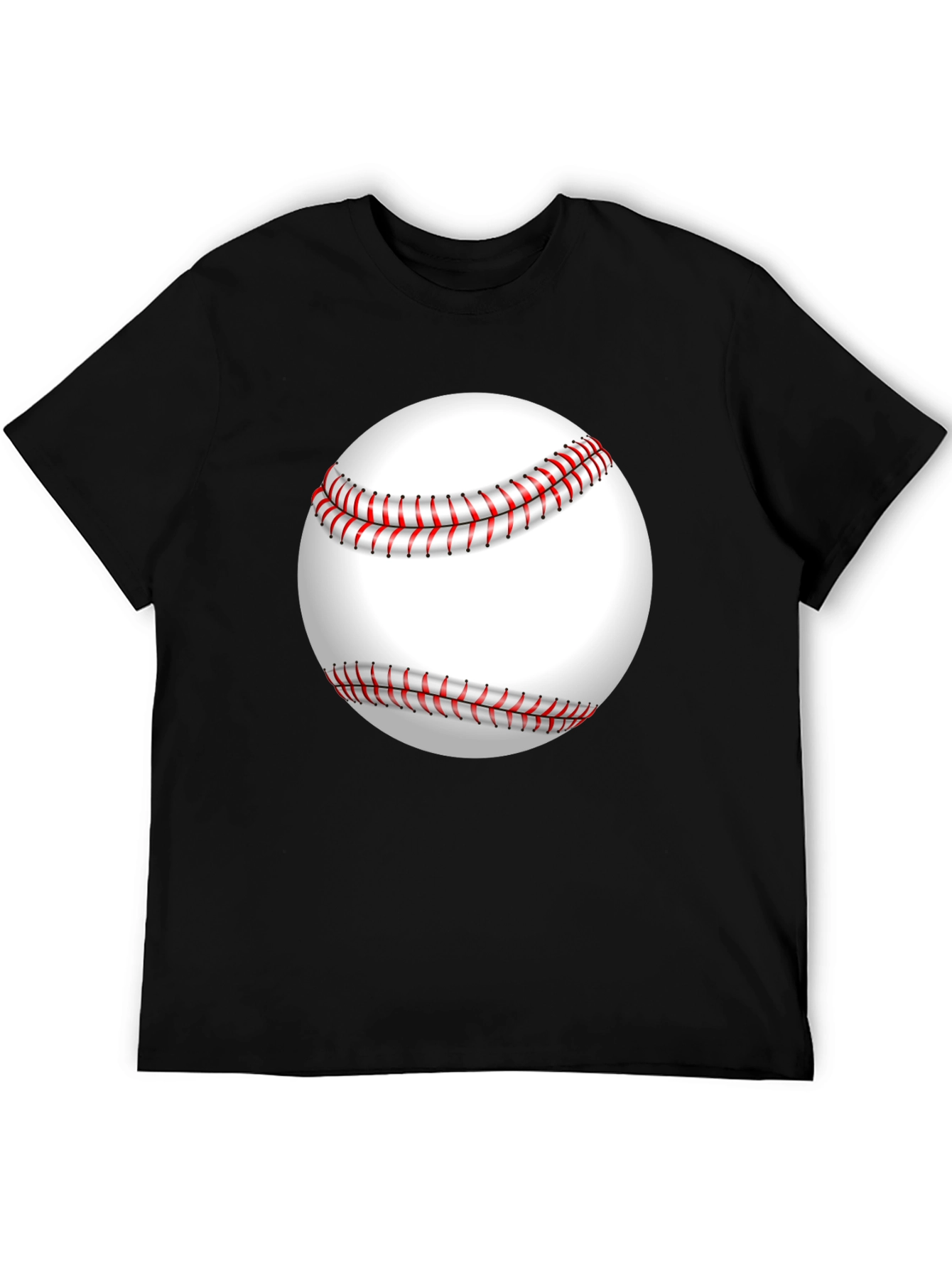 Baseball Graphic Black T-Shirt