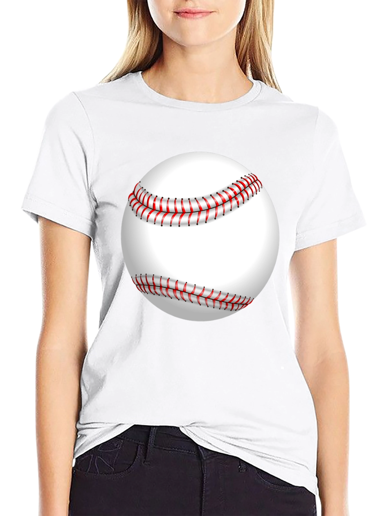 Baseball Graphic Black T-Shirt