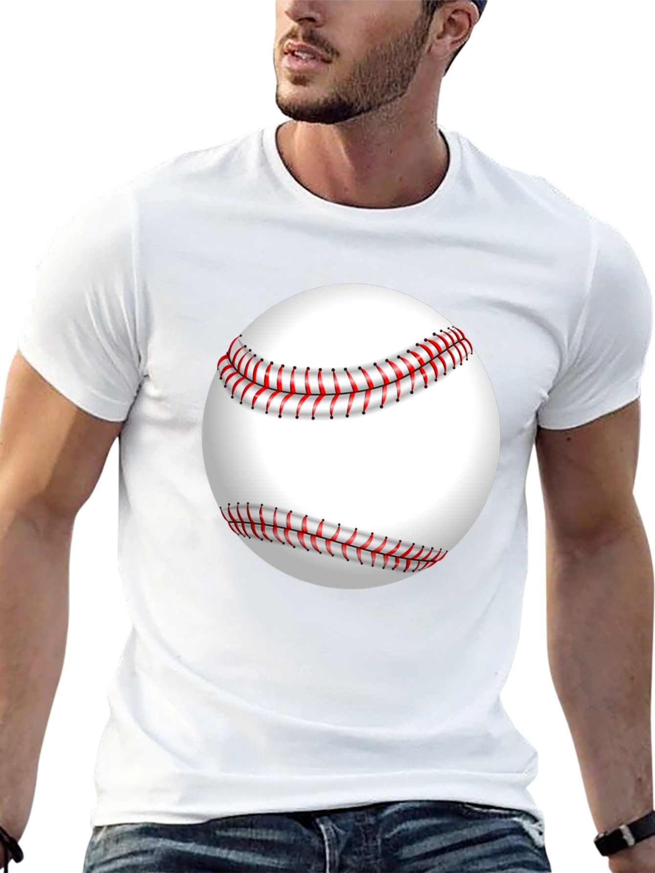 Baseball Graphic Black T-Shirt