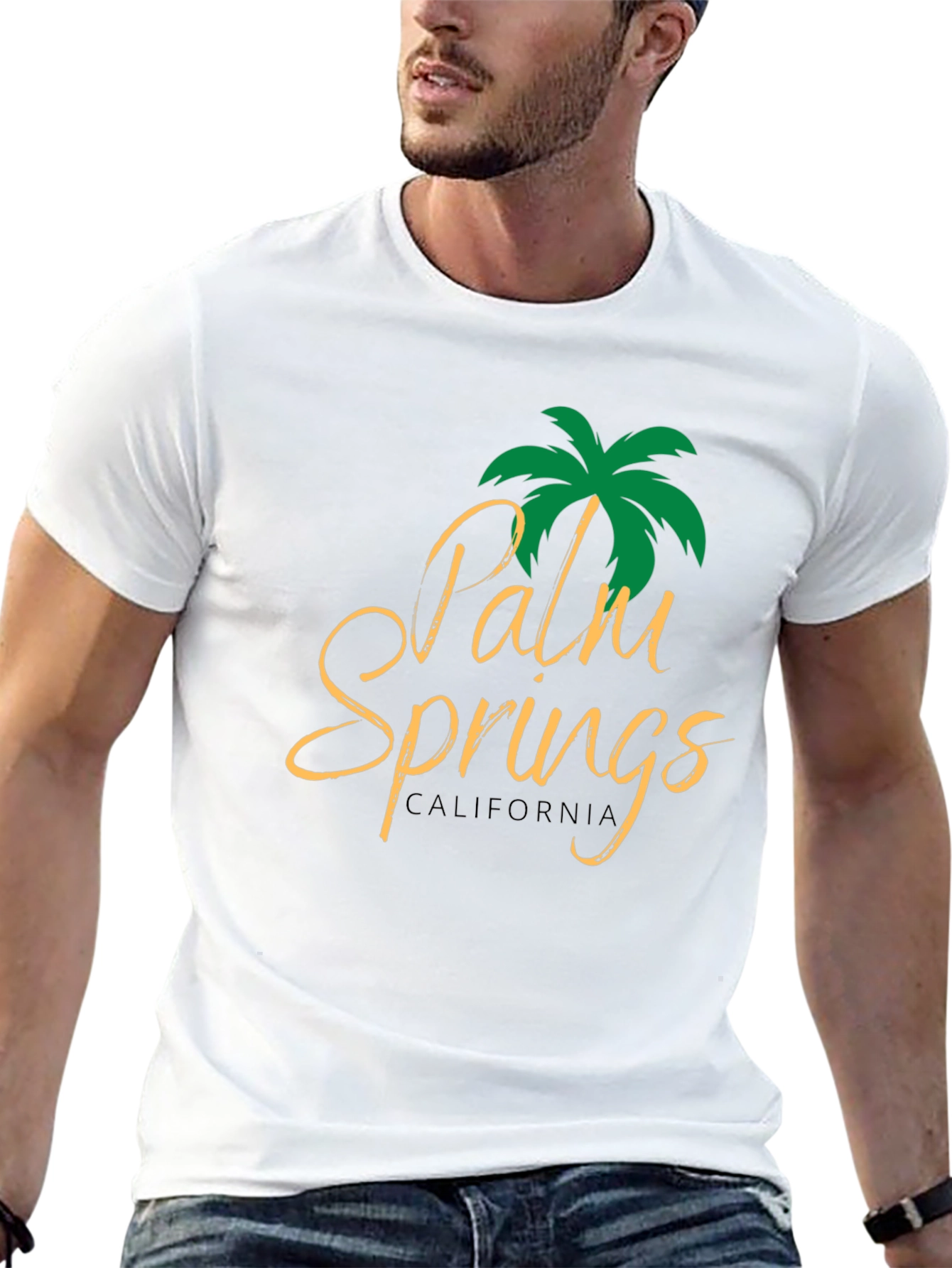 Palm Springs California Black T-Shirt