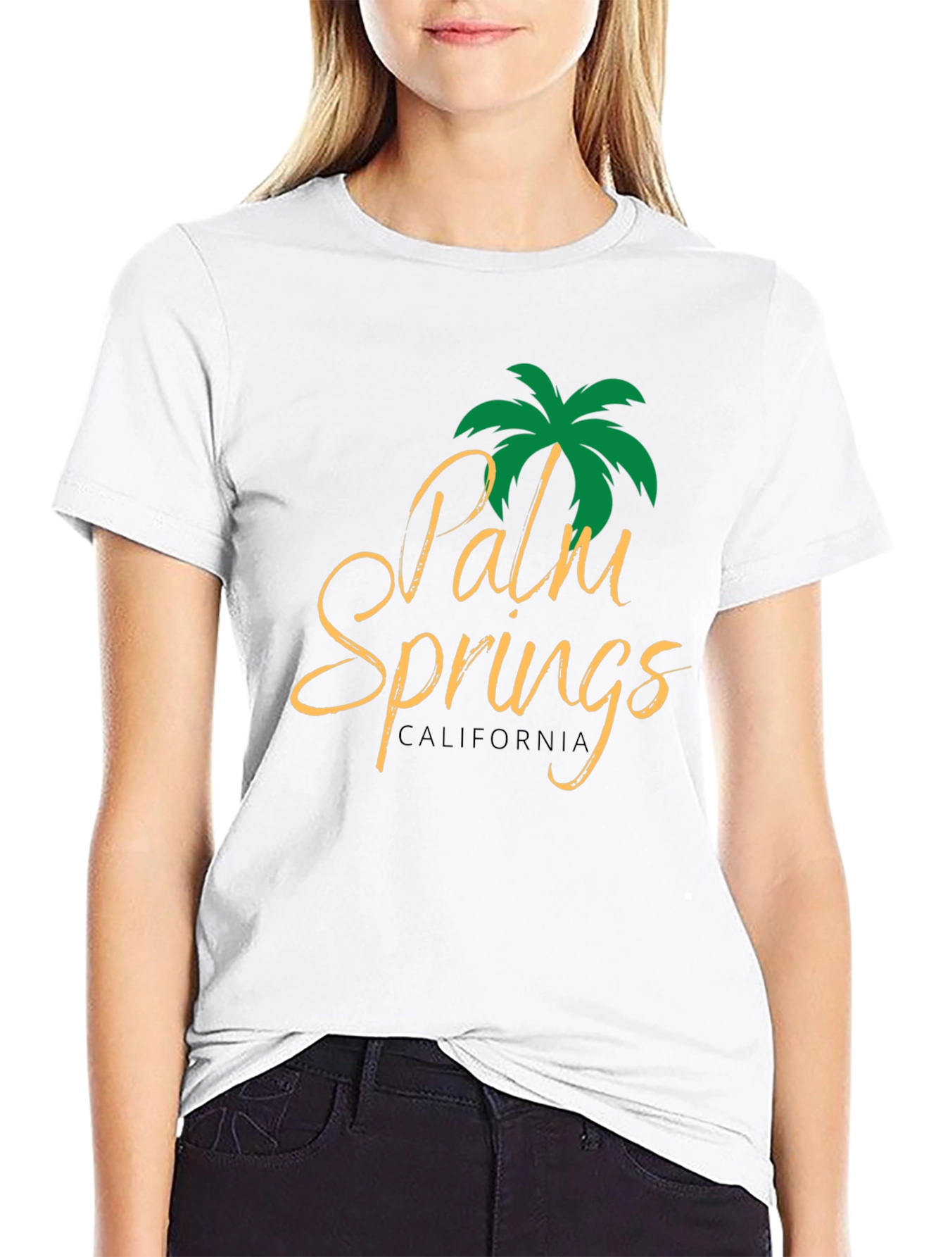 Palm Springs California Black T-Shirt