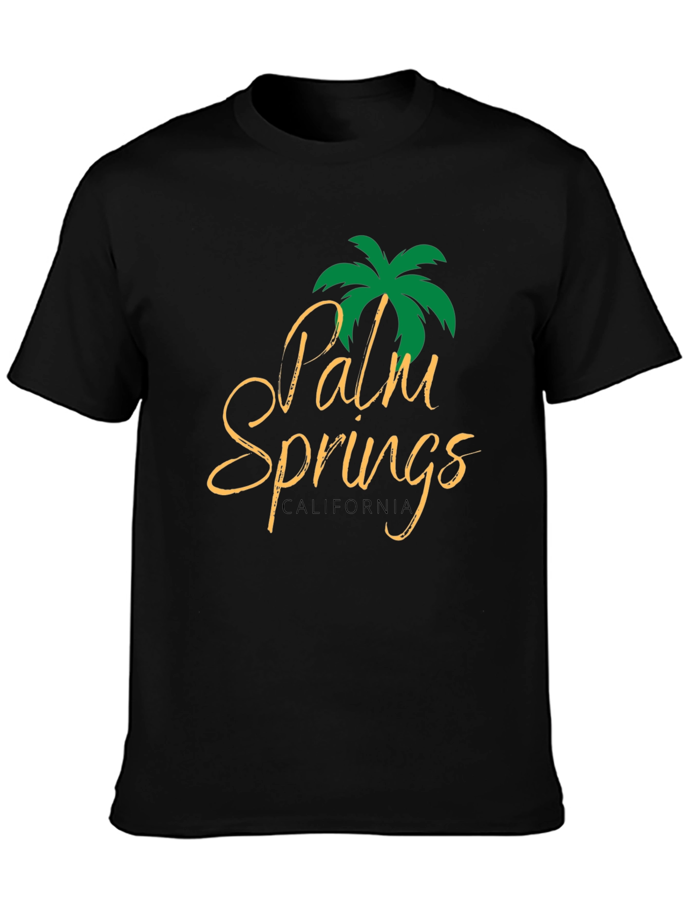 Palm Springs California Black T-Shirt