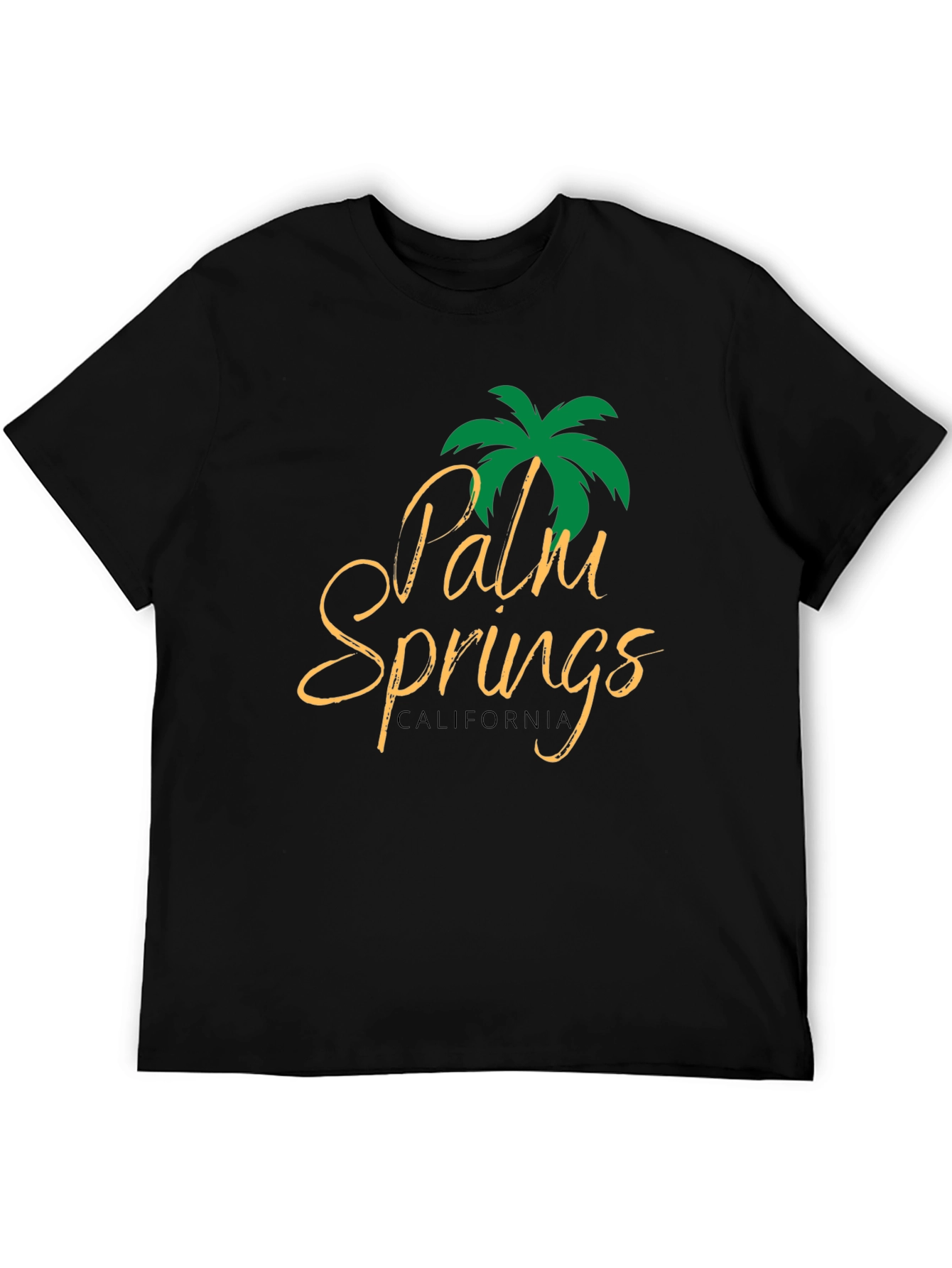 Palm Springs California Black T-Shirt