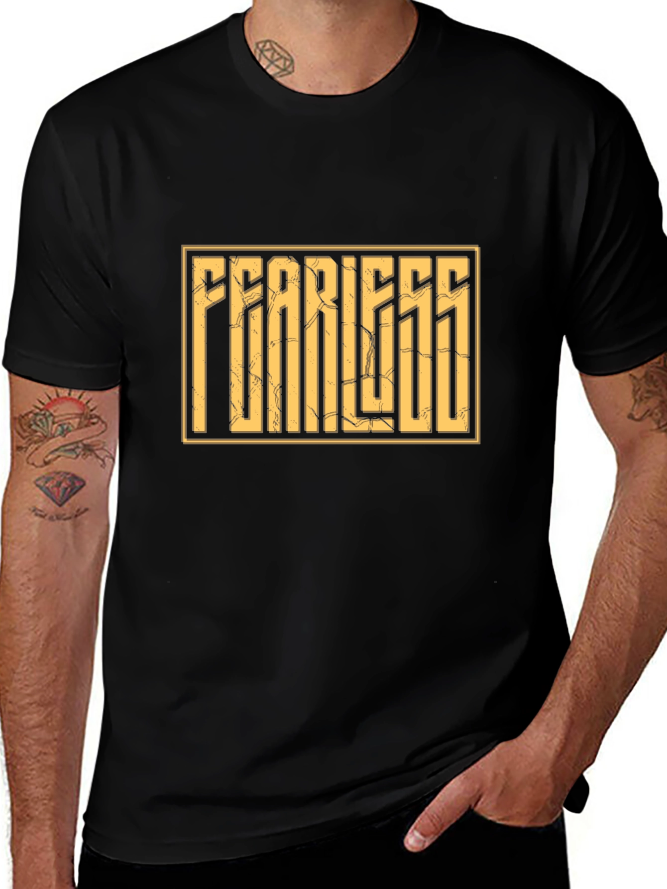 Fearless Graphic Tee - Trendy Casual Shirt