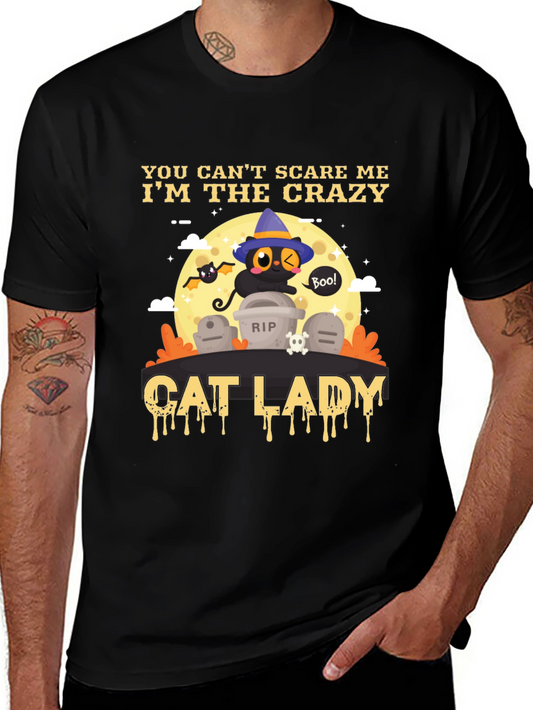 Crazy Cat Lady Halloween T-Shirt