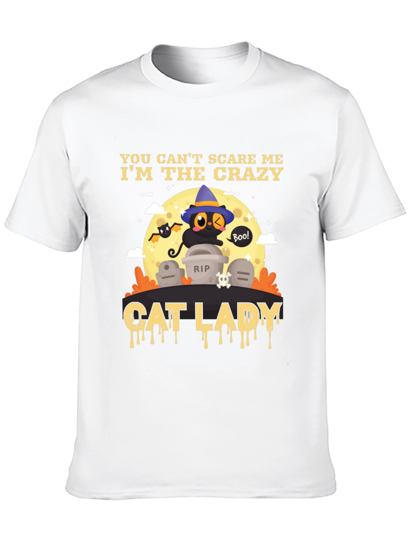 Crazy Cat Lady Halloween T-Shirt