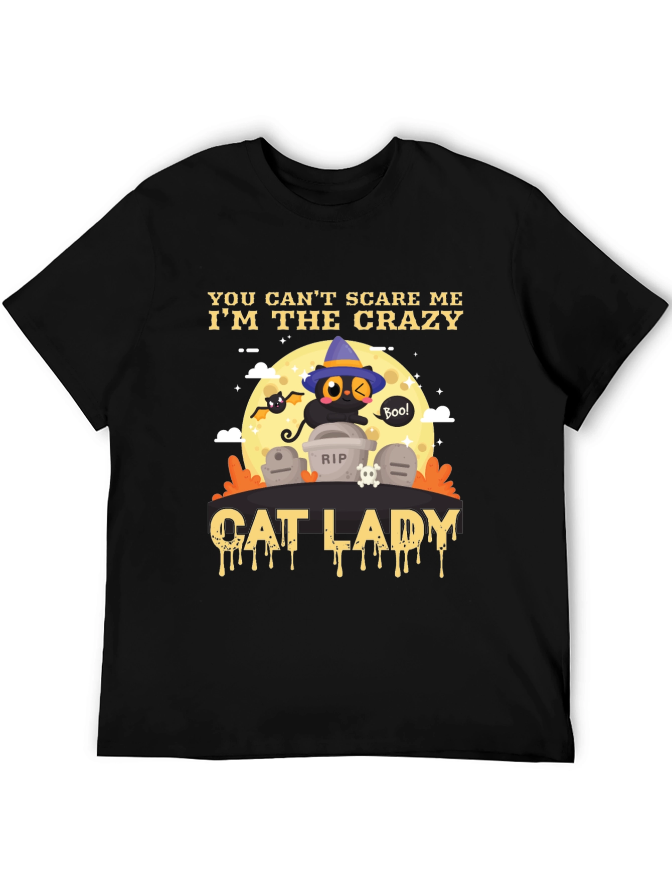 Crazy Cat Lady Halloween T-Shirt