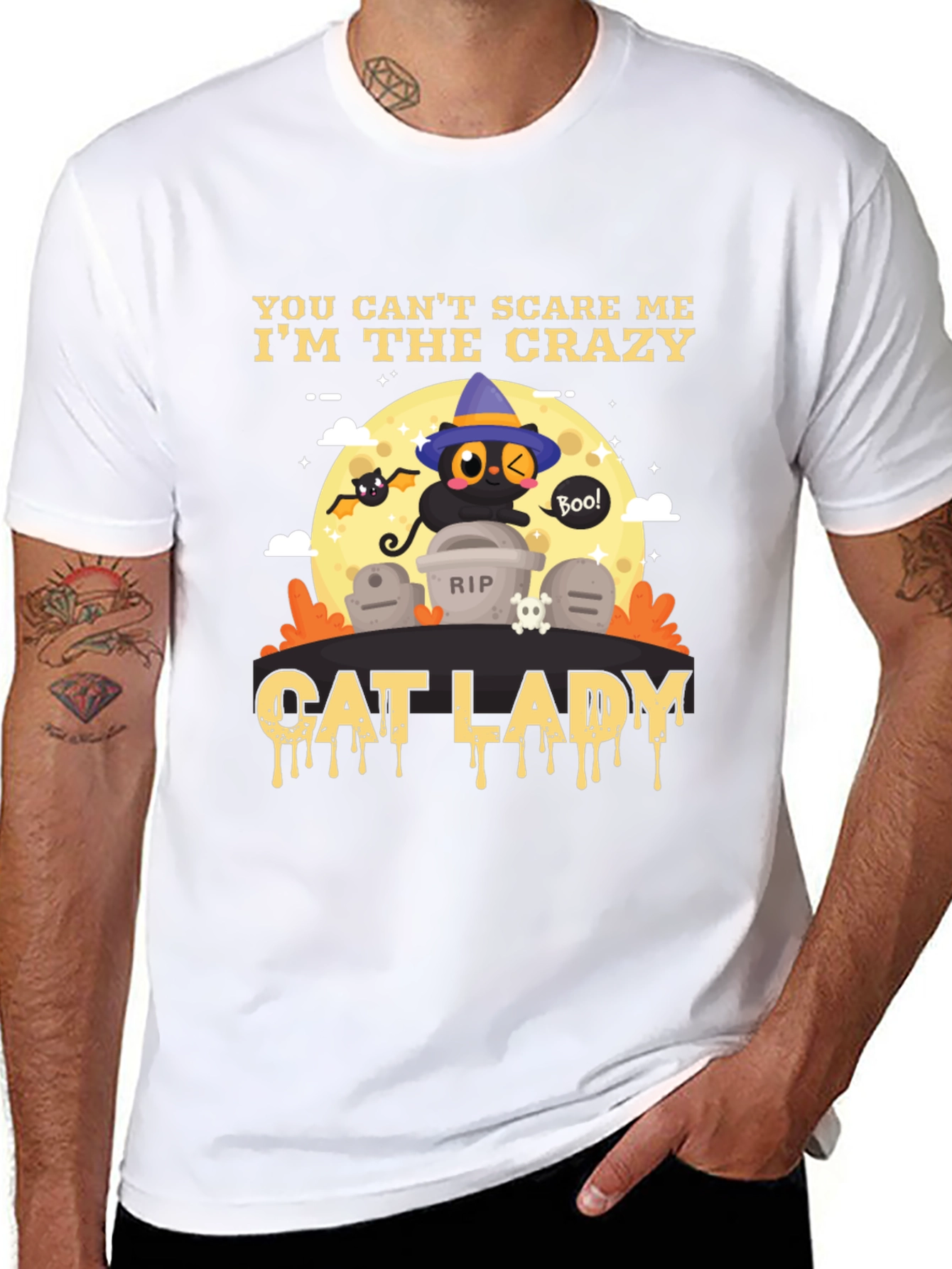 Crazy Cat Lady Halloween T-Shirt