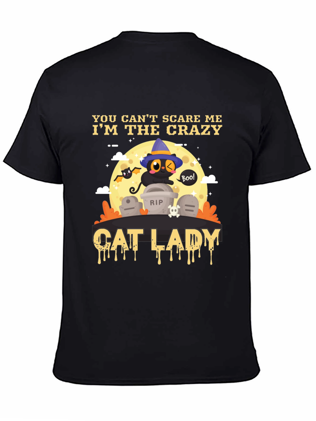 Crazy Cat Lady Halloween T-Shirt