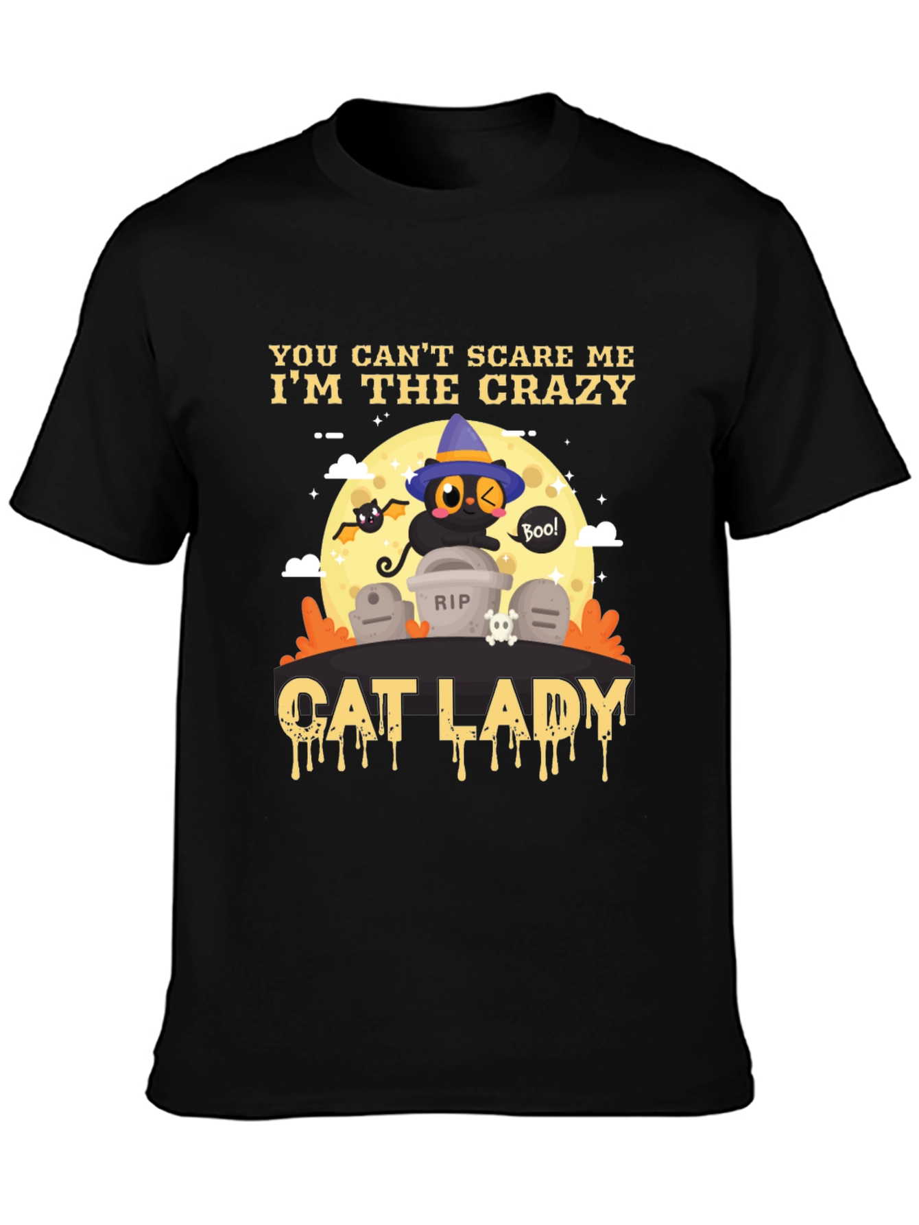 Crazy Cat Lady Halloween T-Shirt