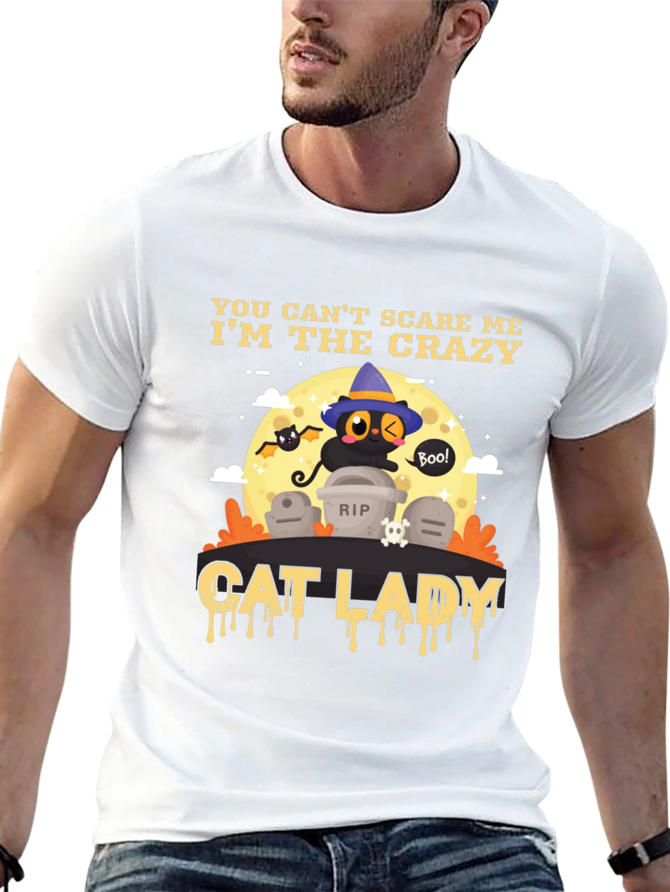 Crazy Cat Lady Halloween T-Shirt