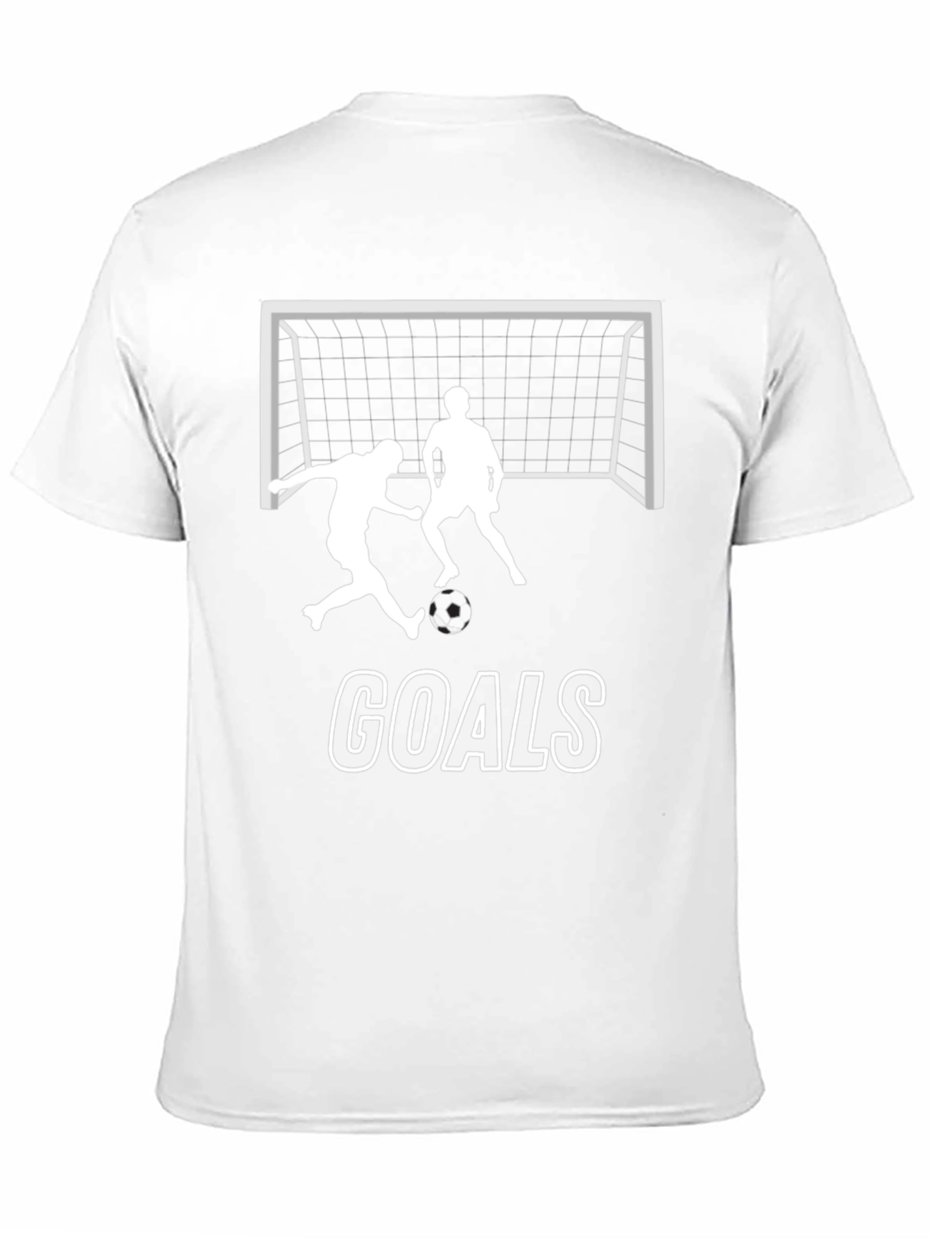 Soccer Goals Graphic Tee - Black Cotton T-Shirt