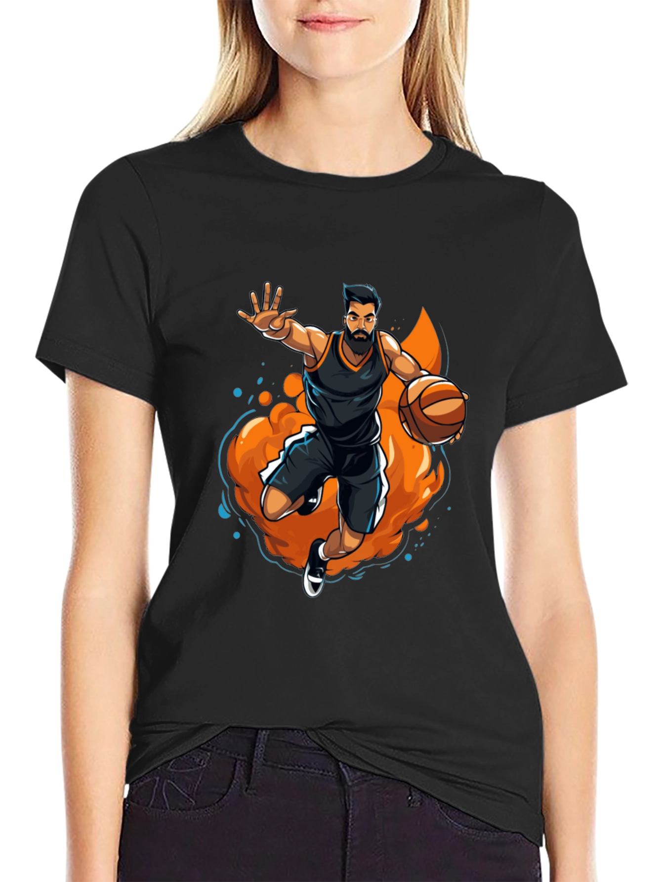 Basketball Player Graphic Tee