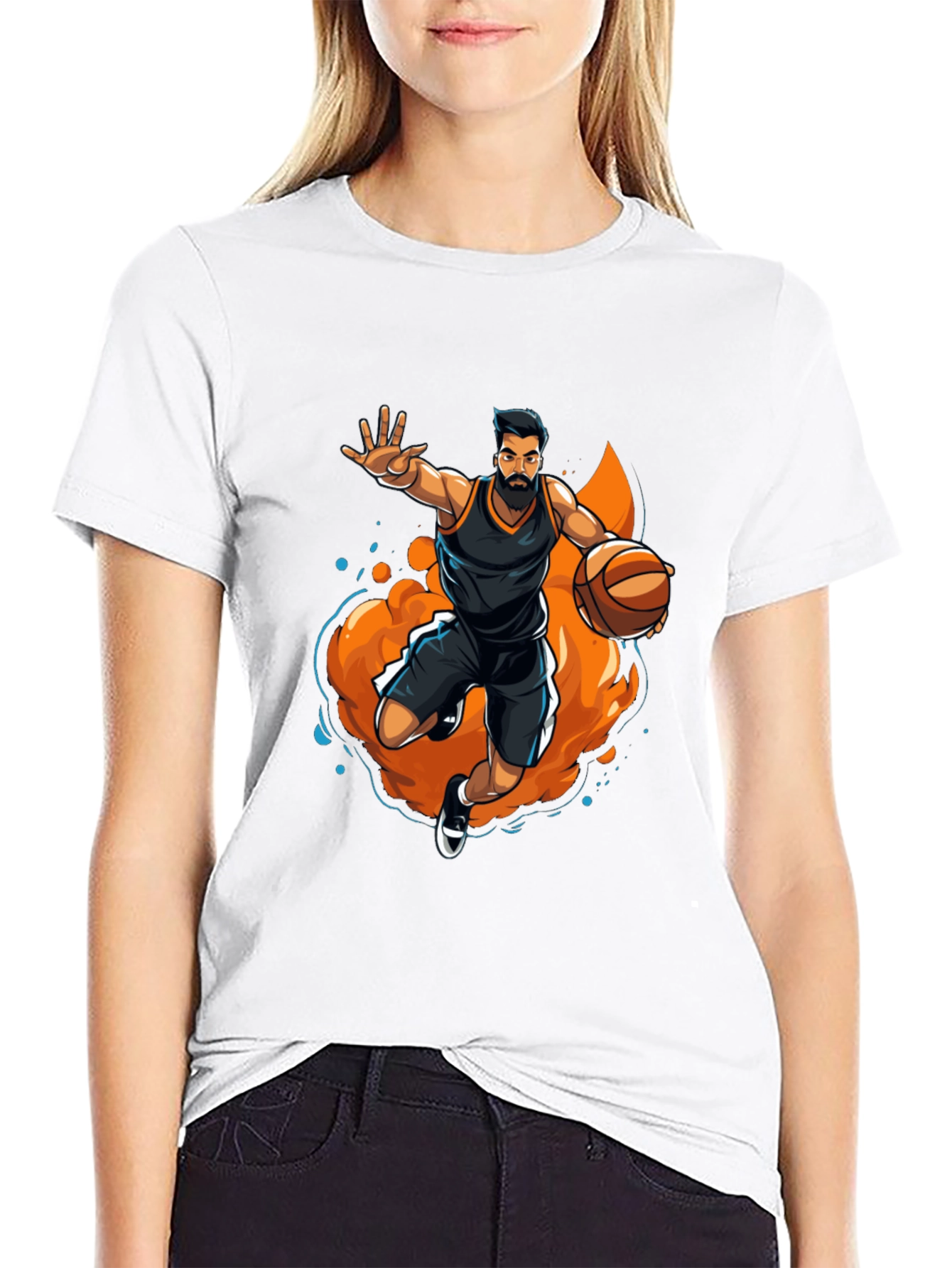 Basketball Player Graphic Tee