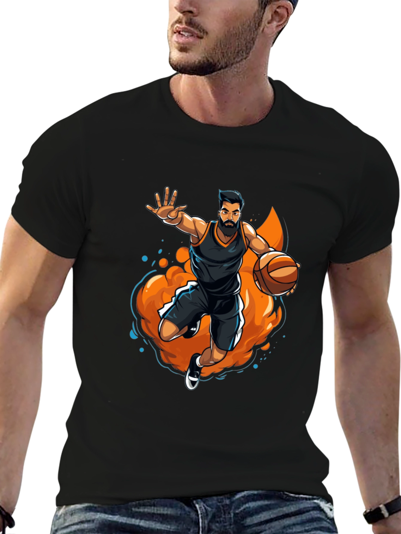 Basketball Player Graphic Tee