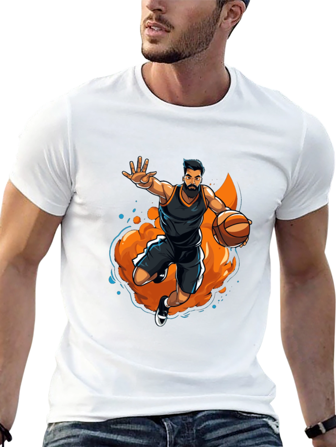 Basketball Player Graphic Tee