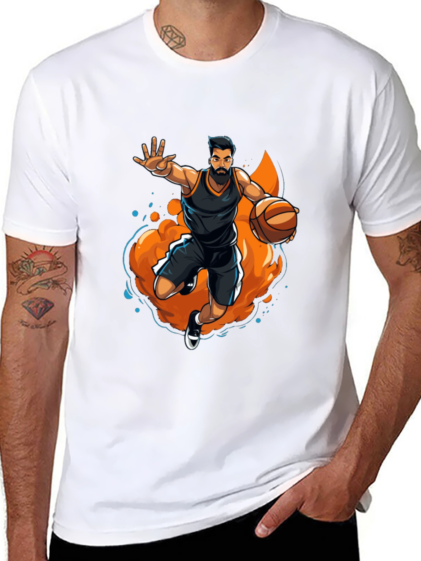 Basketball Player Graphic Tee