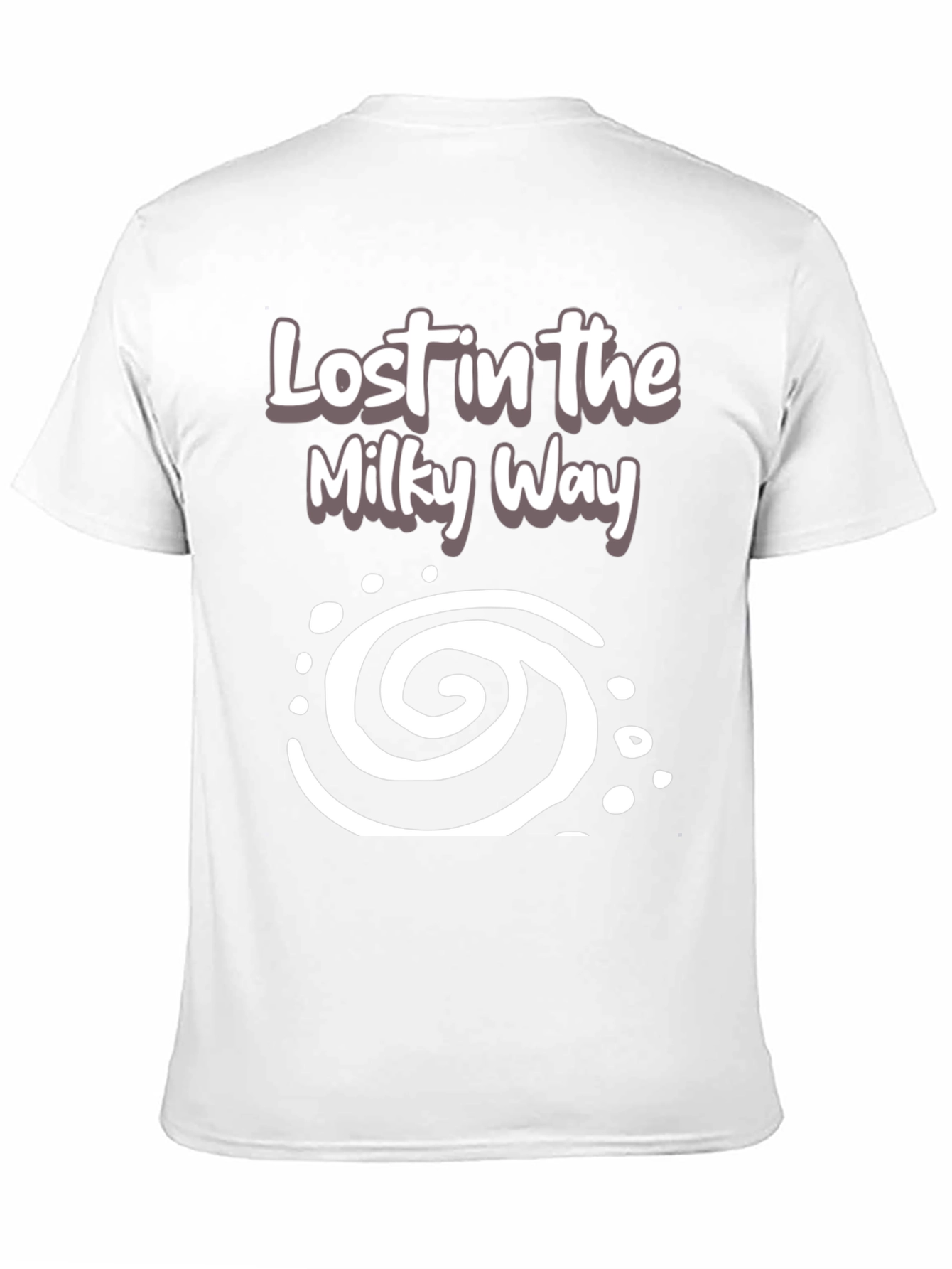 Lost in the Milky Way Black Graphic T-Shirt