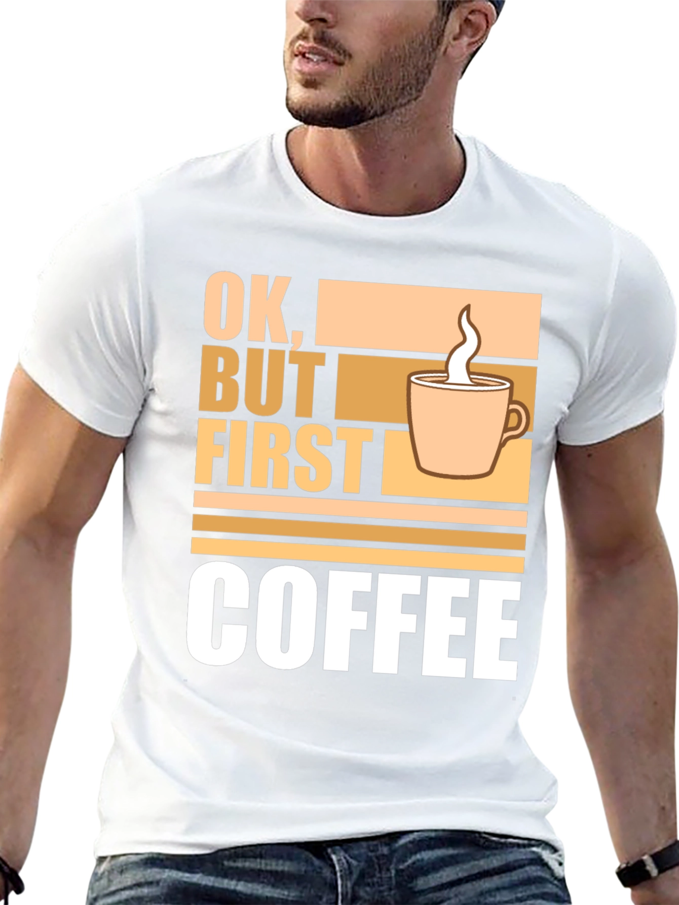 Ok But First Coffee Graphic Tee - Casual Style