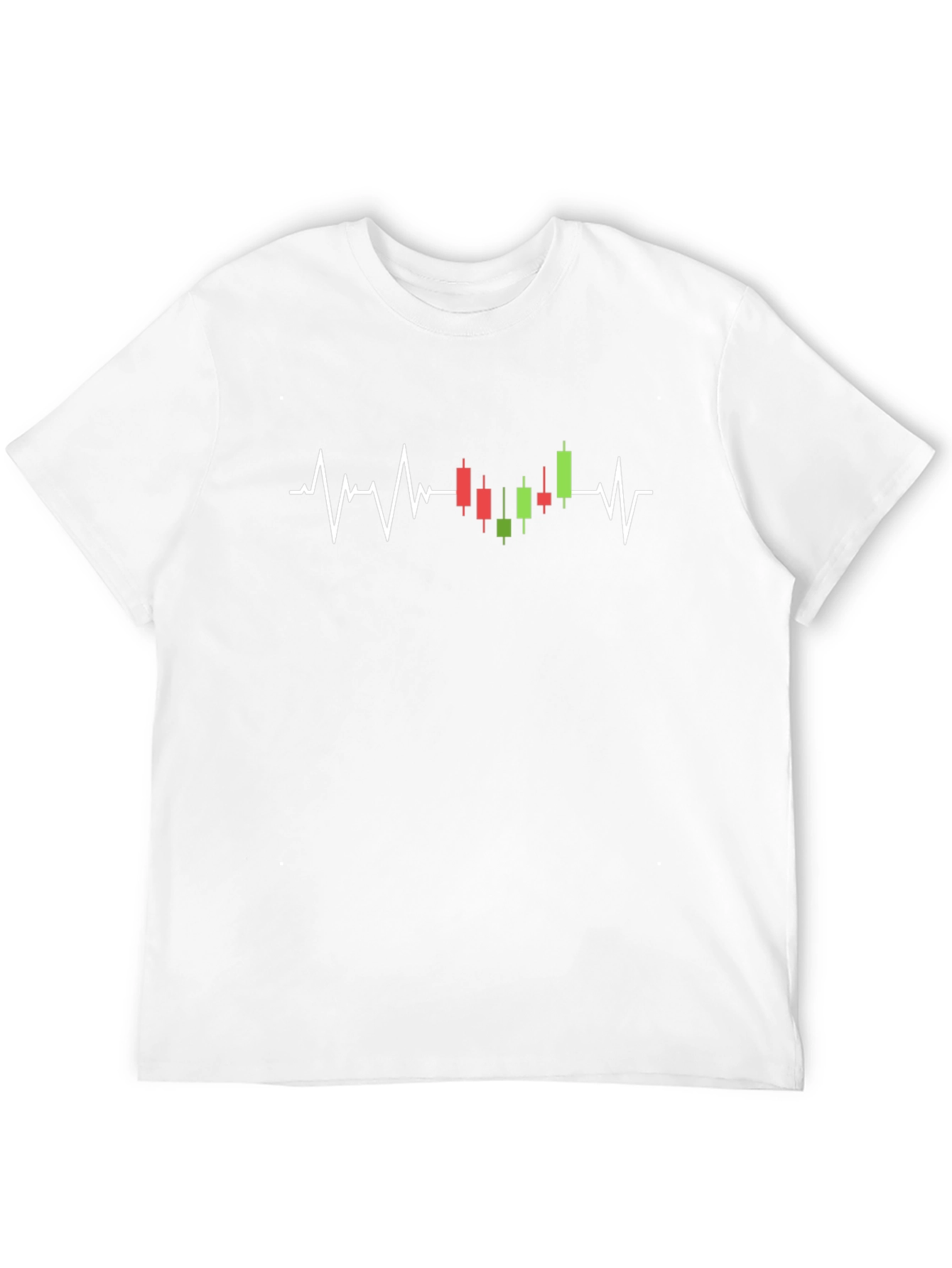 Stock Trader Heartbeat Black T-Shirt