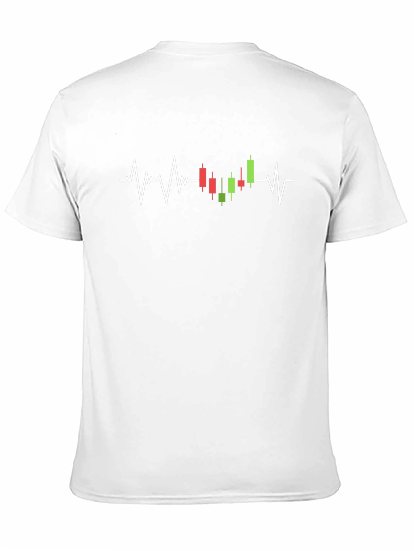 Stock Trader Heartbeat Black T-Shirt