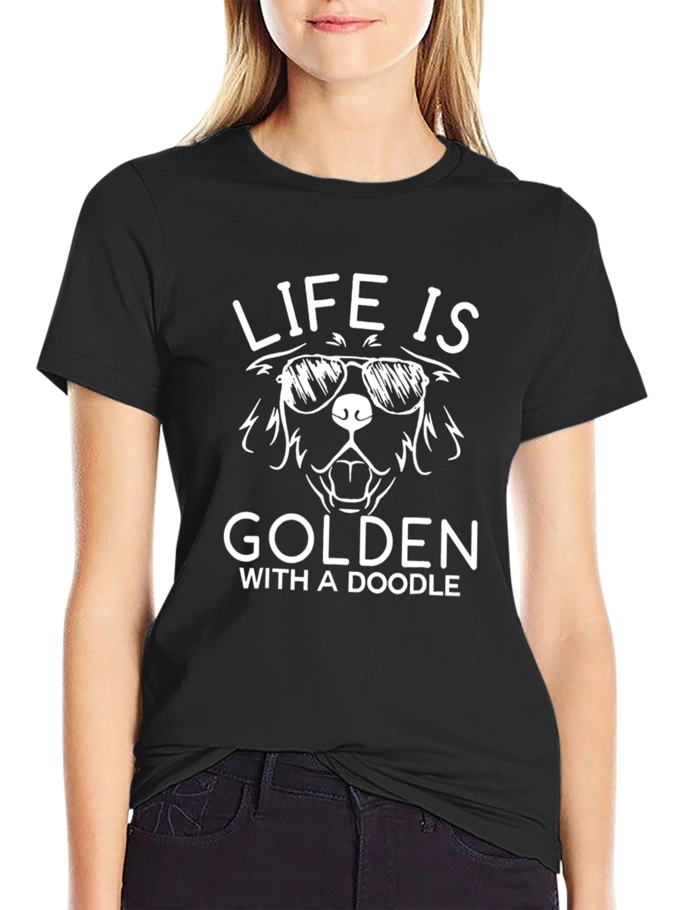 Life is Golden with a Doodle T-Shirt