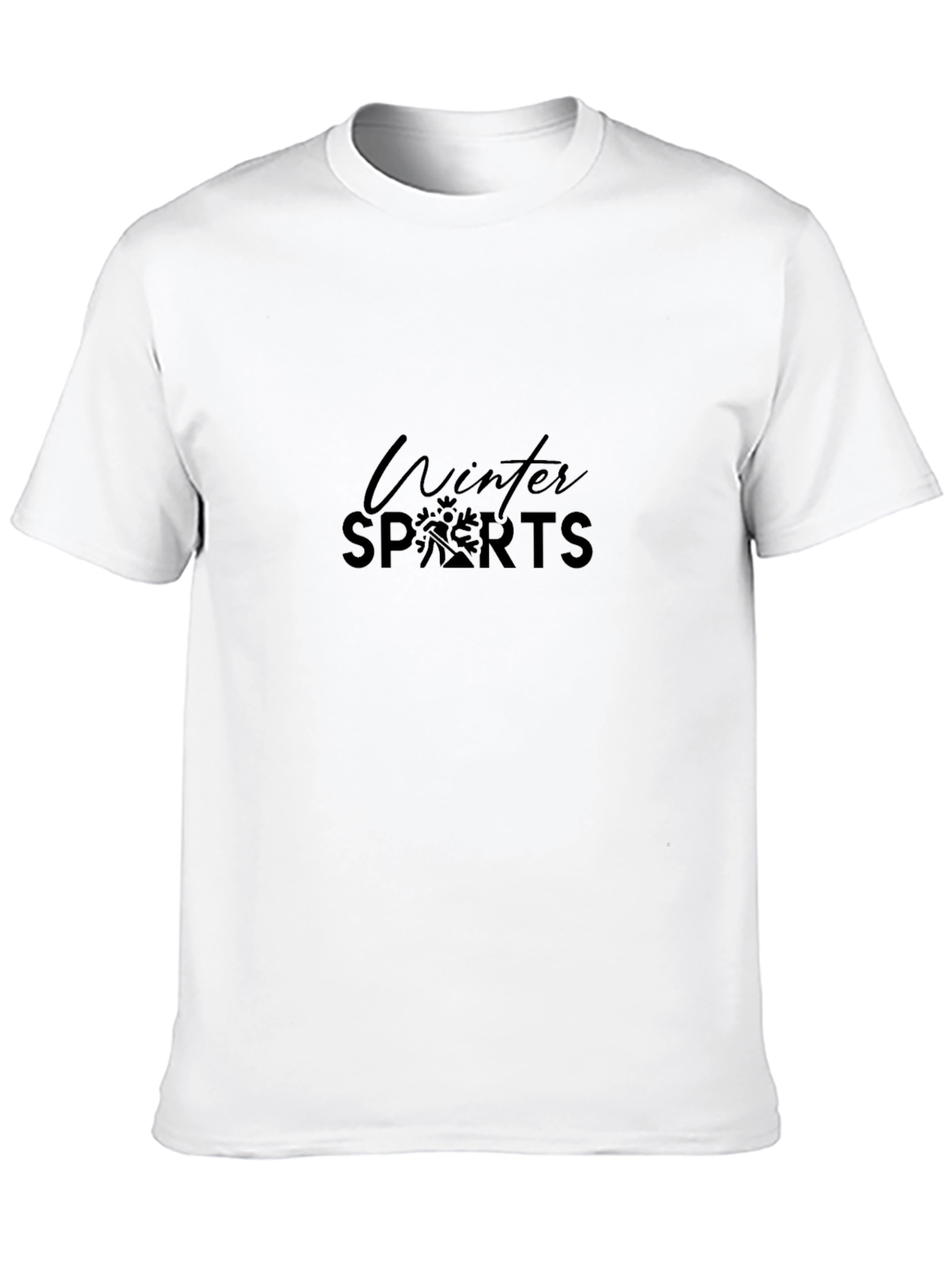 Winter Sports Black Graphic Tee