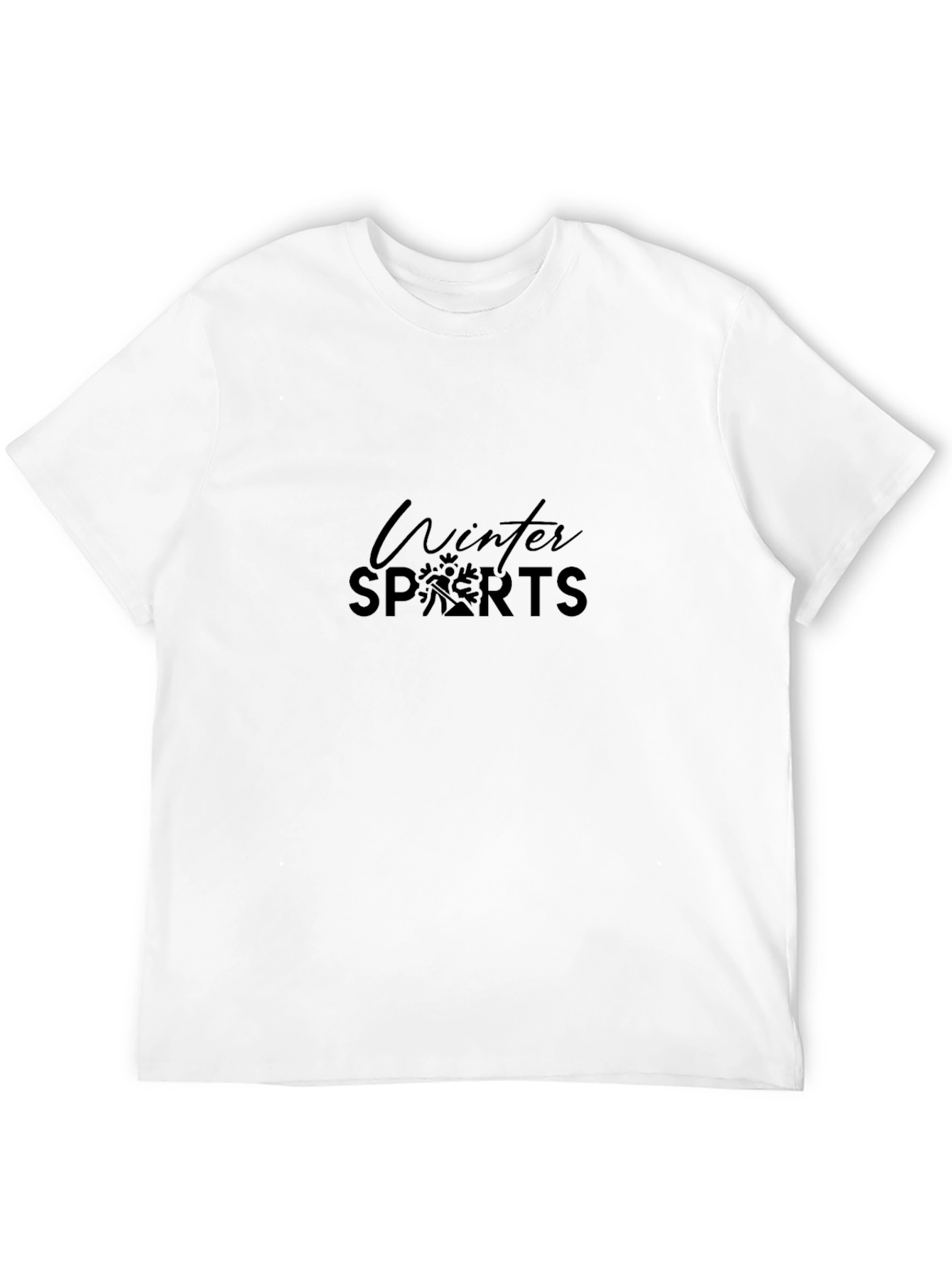 Winter Sports Black Graphic Tee