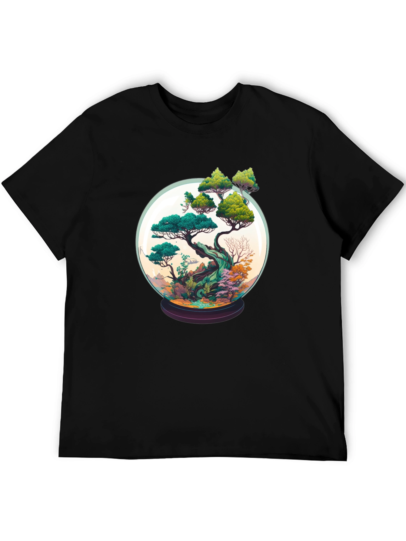 Bonsai in a Globe Tee - Artistic Nature Shirt