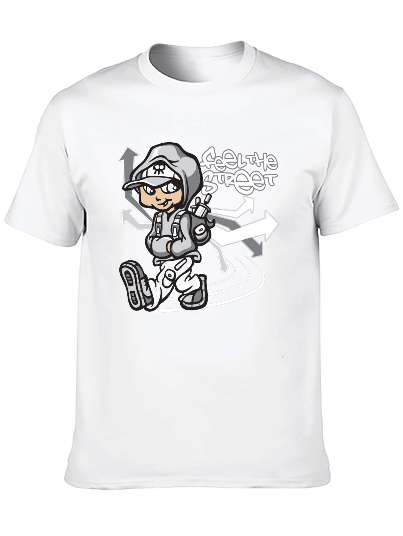 Feel the Street Graphic T-Shirt - Black