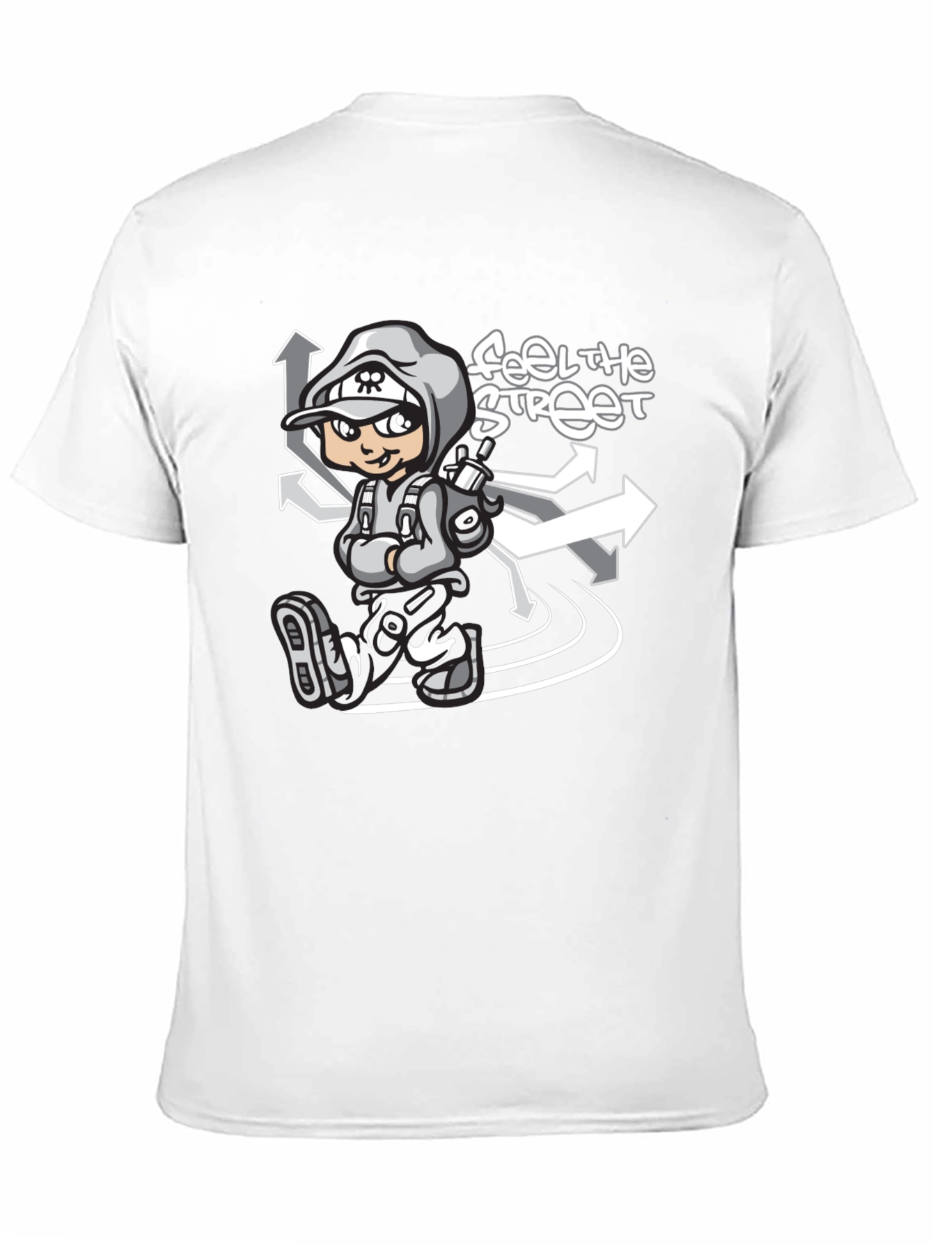 Feel the Street Graphic T-Shirt - Black
