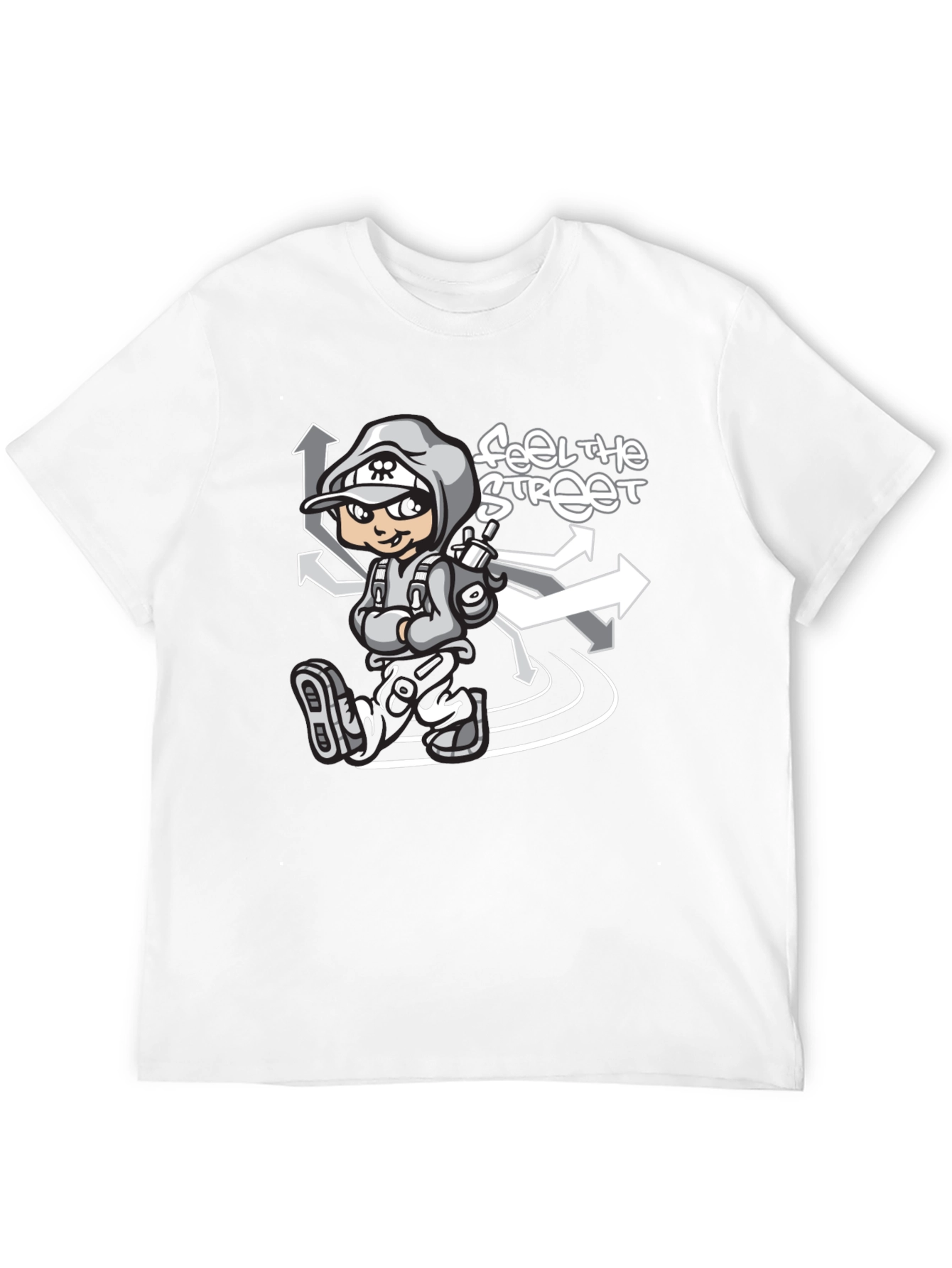 Feel the Street Graphic T-Shirt - Black