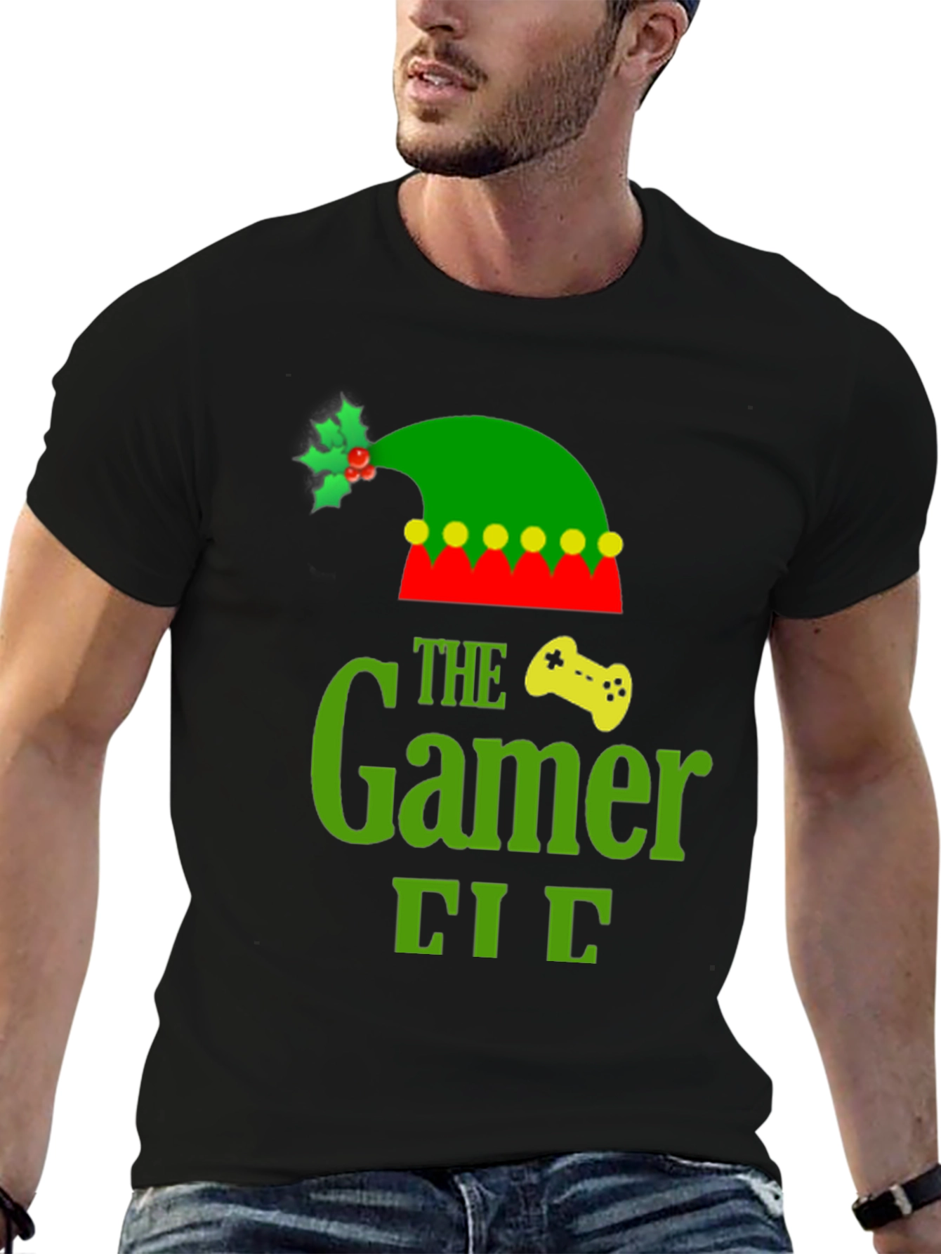 The Gamer Elf Christmas T-Shirt - Holiday Gaming Tee