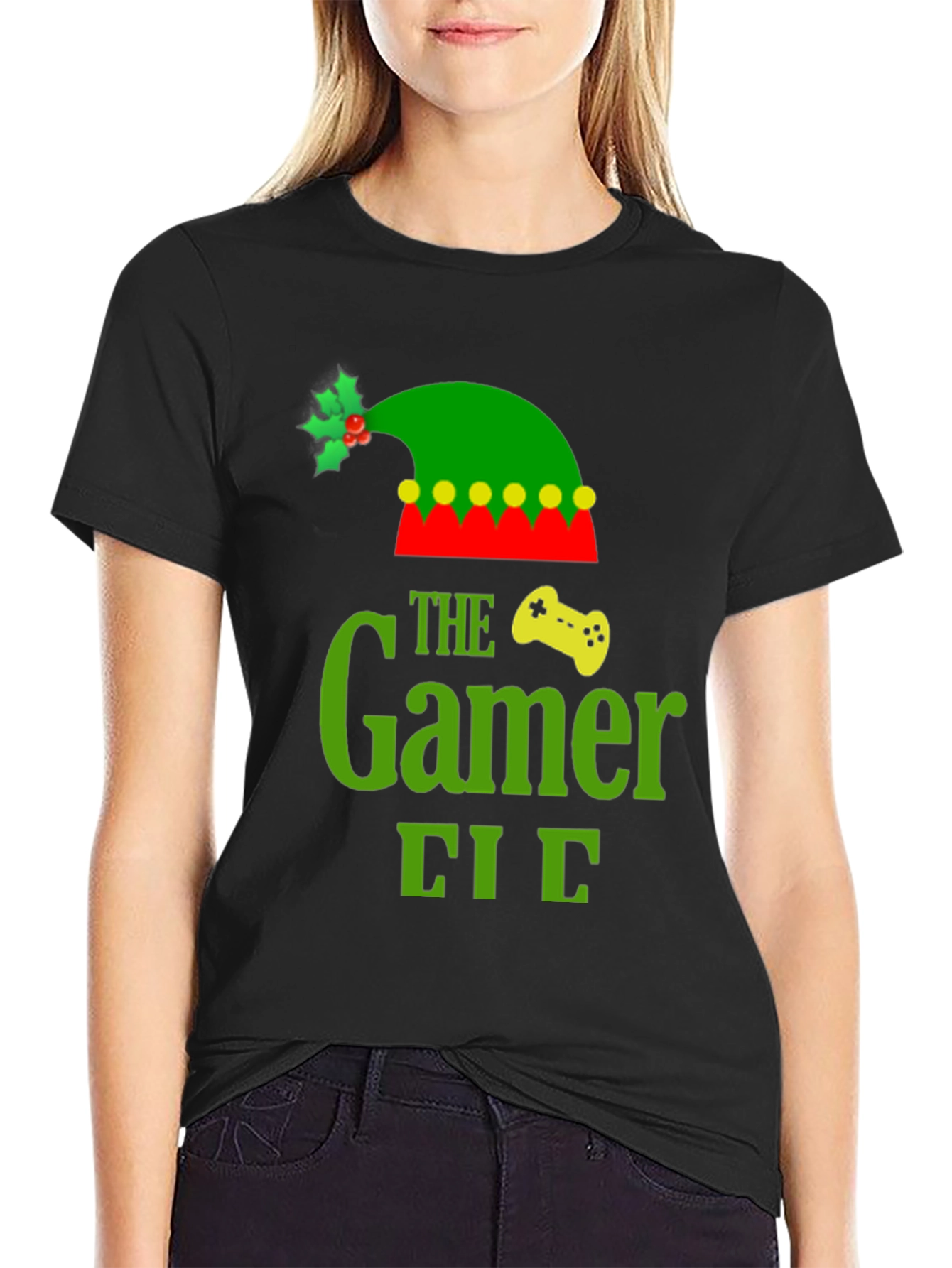 The Gamer Elf Christmas T-Shirt - Holiday Gaming Tee