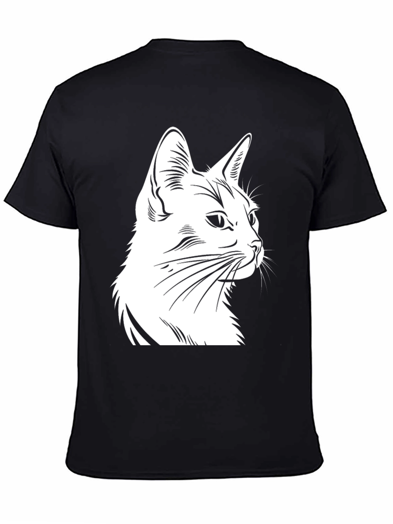 Black Cat Graphic Tee - Stylish Casual Wear