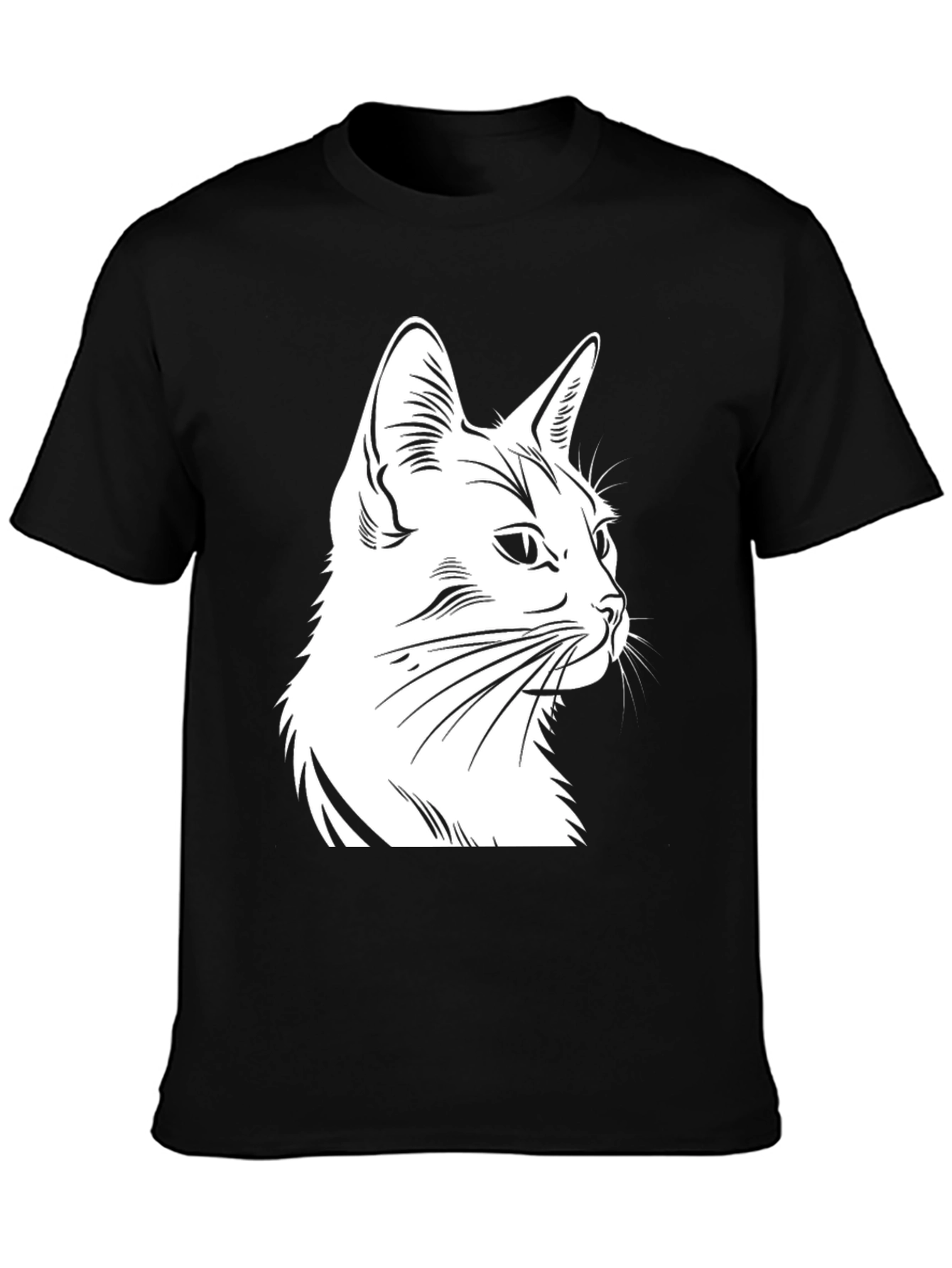 Black Cat Graphic Tee - Stylish Casual Wear