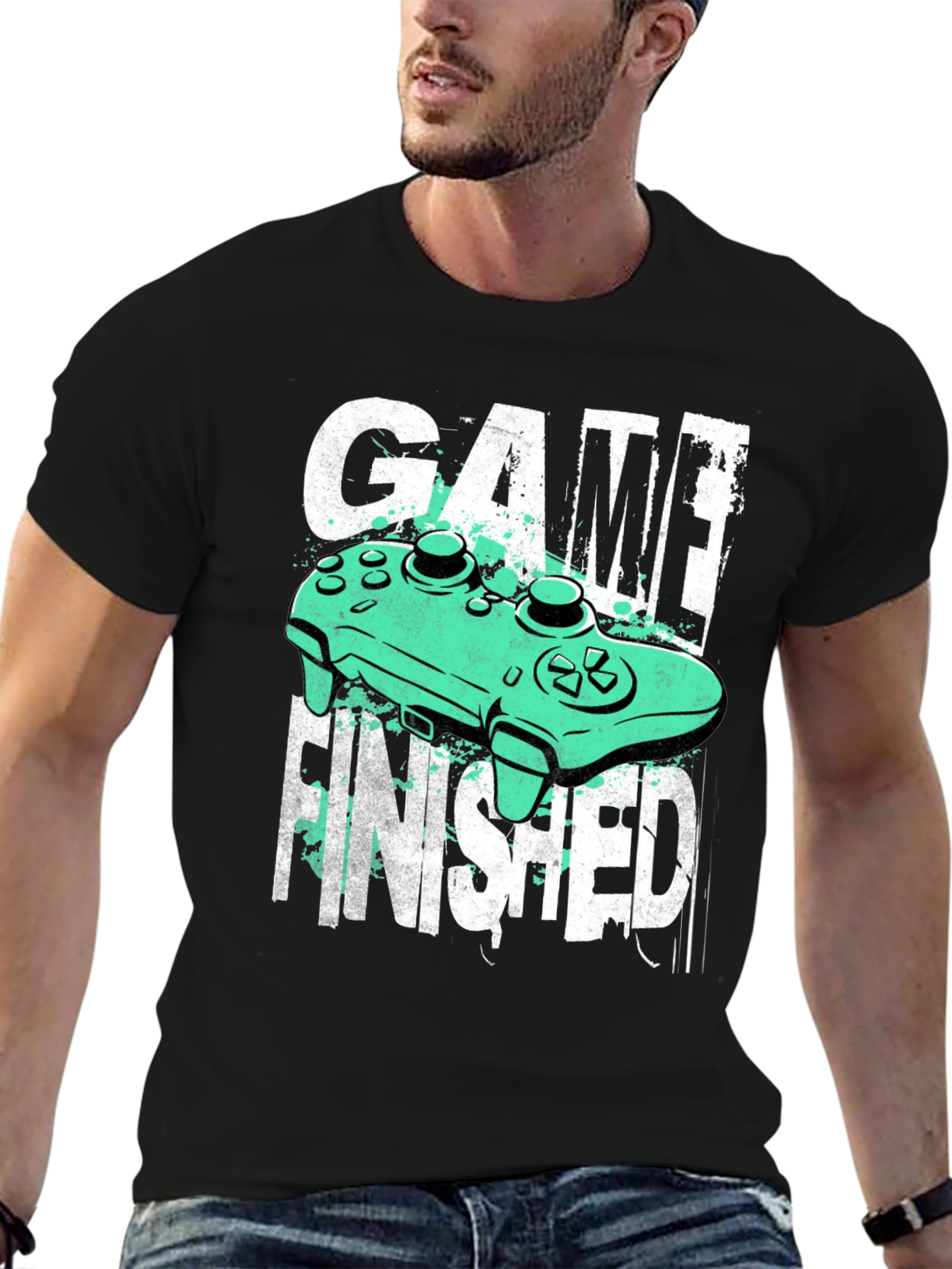 Game Finished T-Shirt Gamer Tee Black