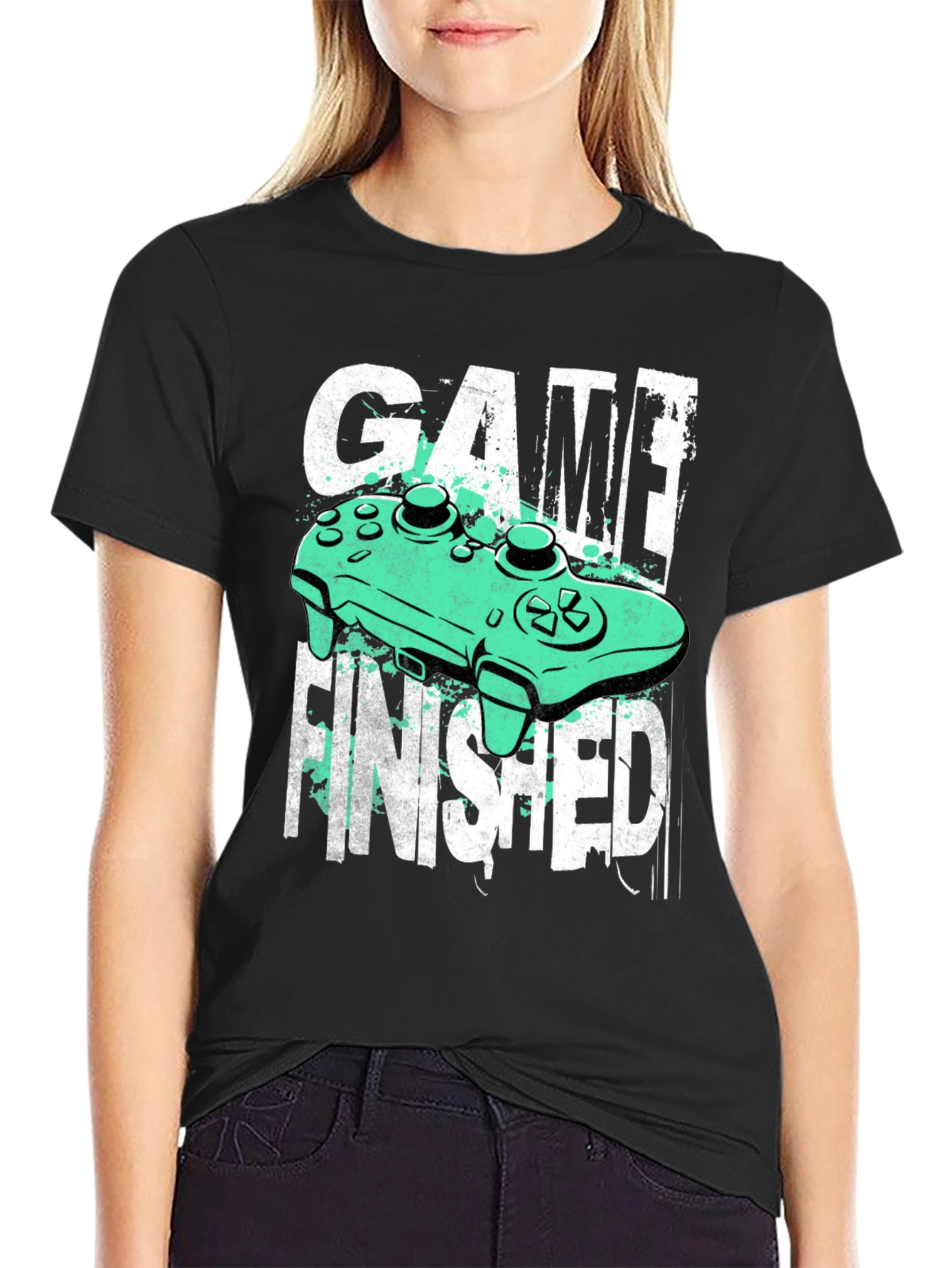 Game Finished T-Shirt Gamer Tee Black