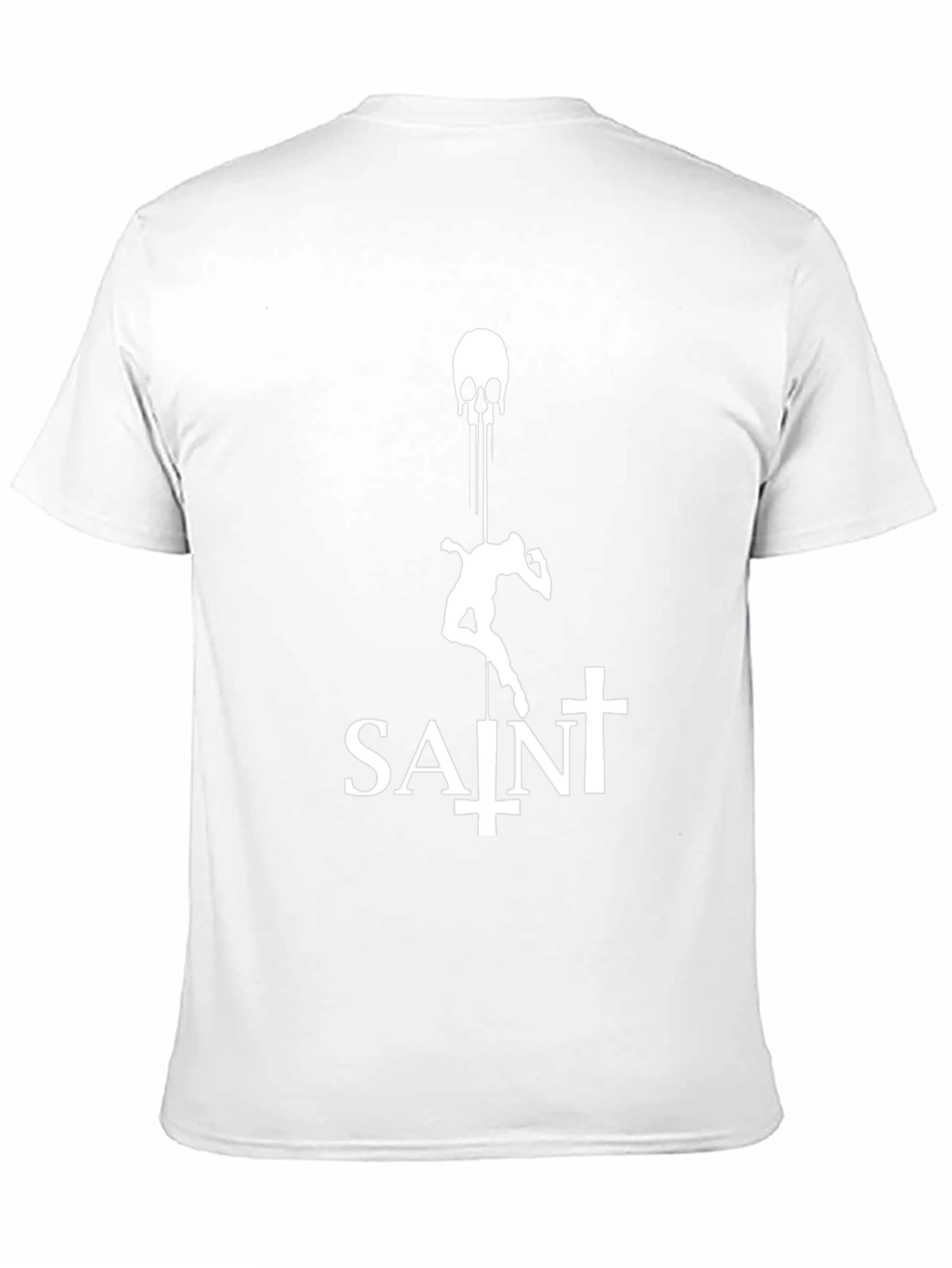 Saint Skull Drip Graphic Tee - Black