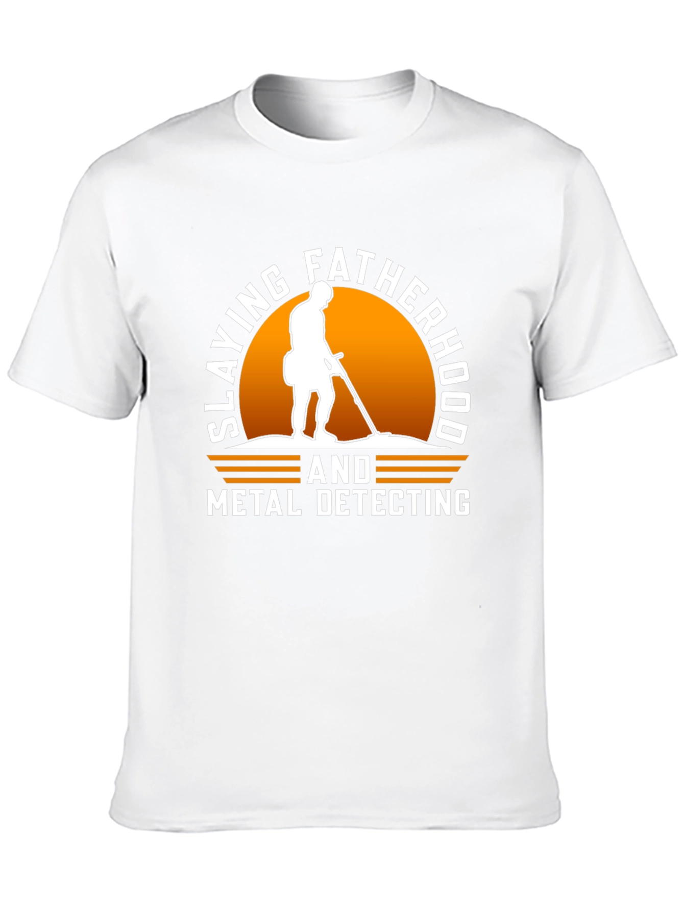 Slaying Fatherhood & Metal Detecting Black T-Shirt