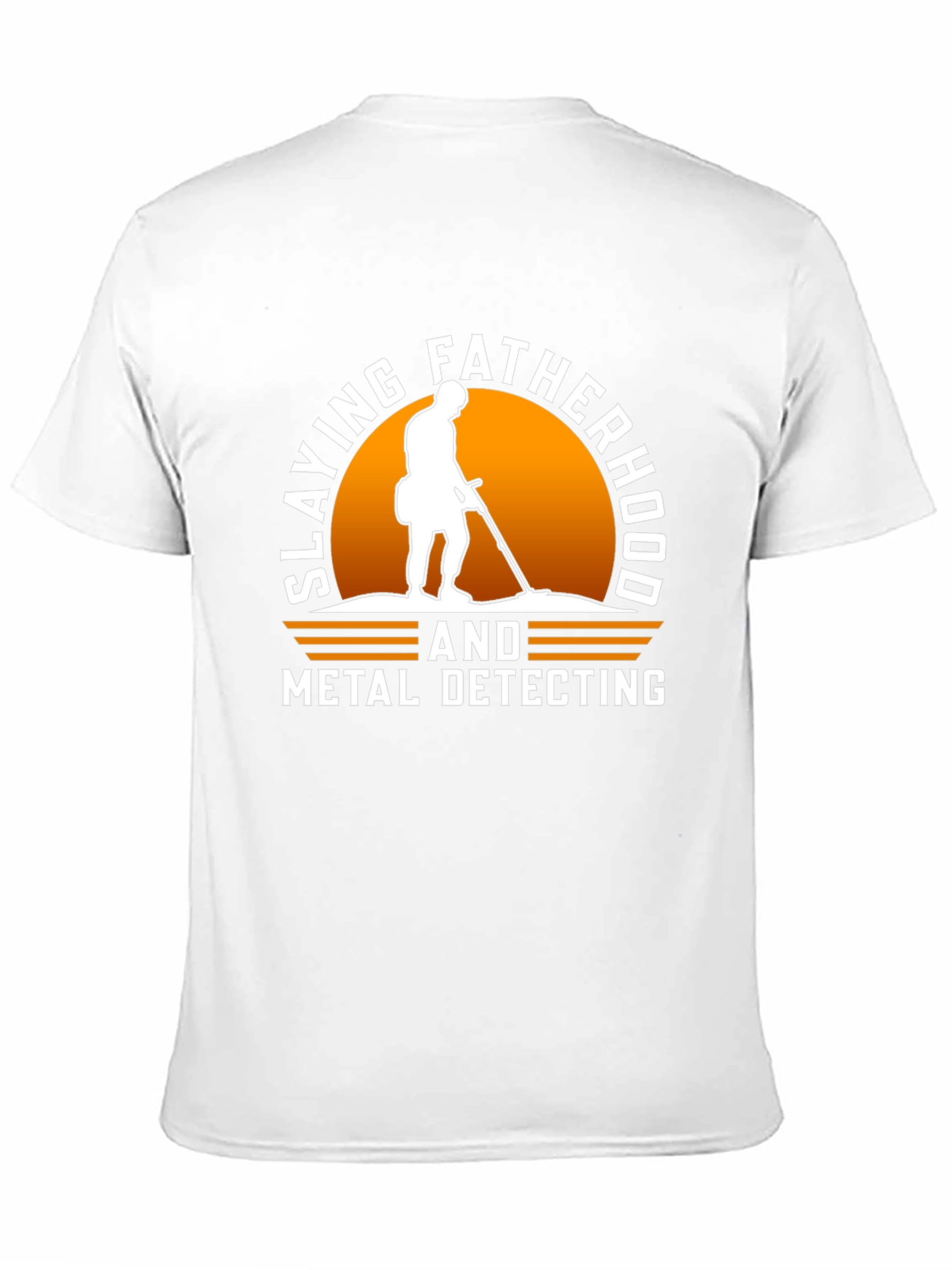 Slaying Fatherhood & Metal Detecting Black T-Shirt