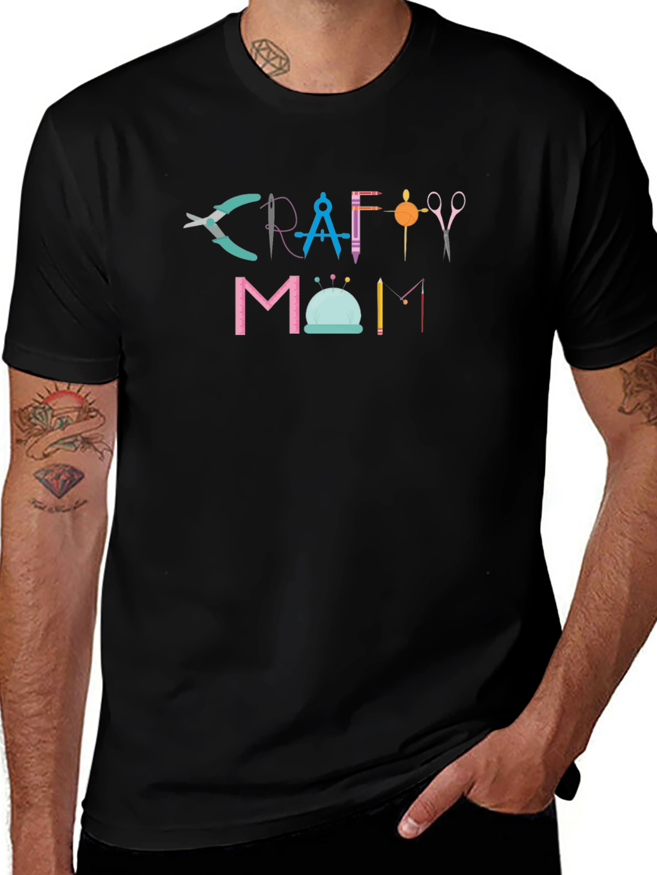 Crafty Mom T-Shirt - Hobbyist Design